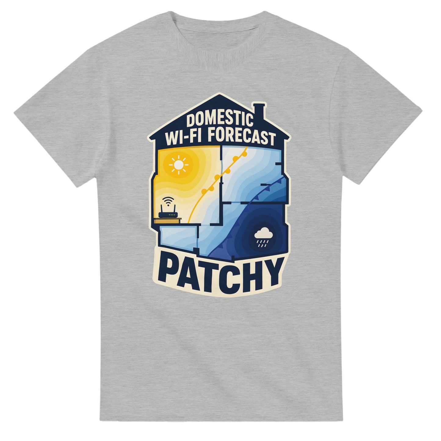 Domestic Wi-Fi Forecast Patchy T-shirt — product view 6