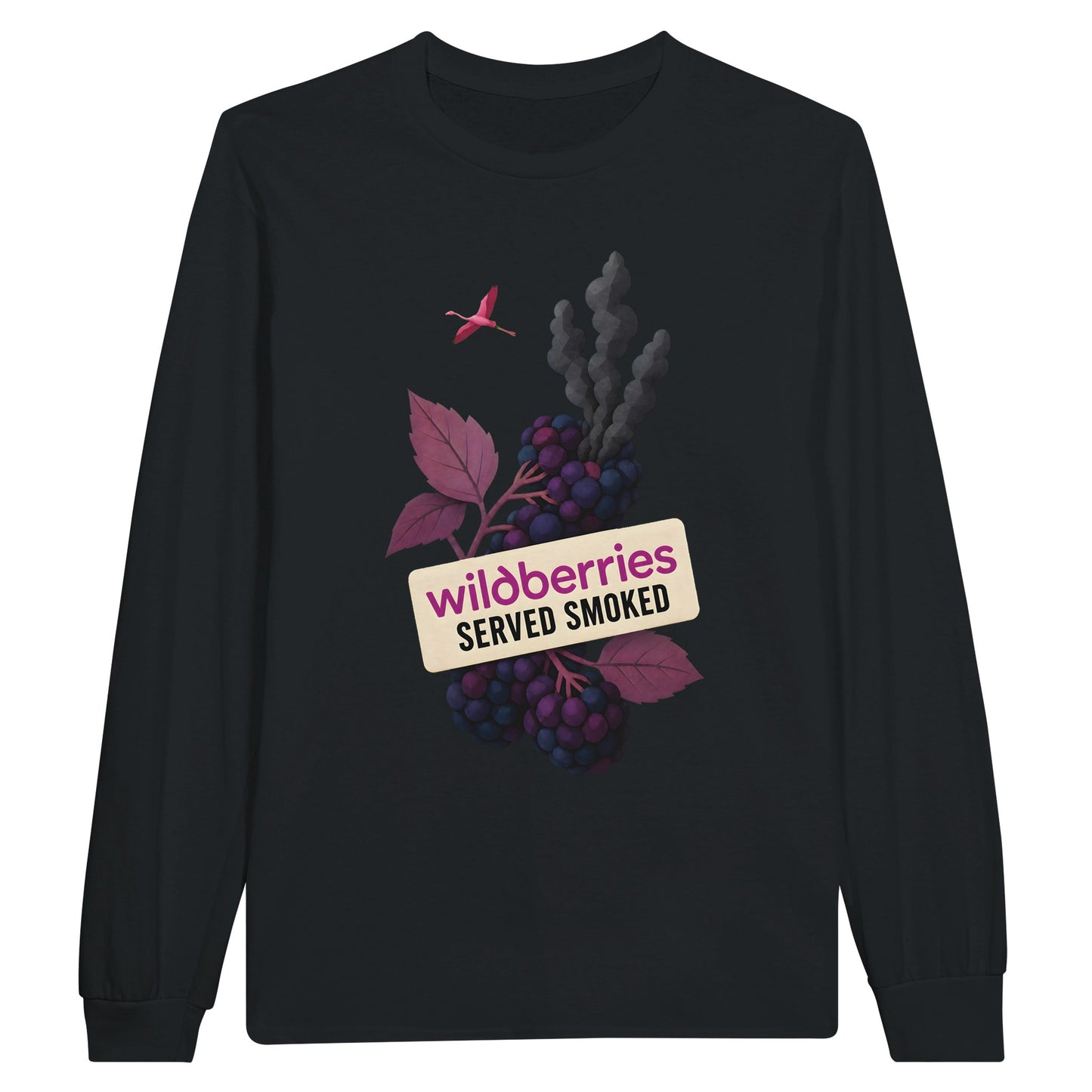 Wildberries, Served Smoked Long-Sleeve T-shirt — product view 7
