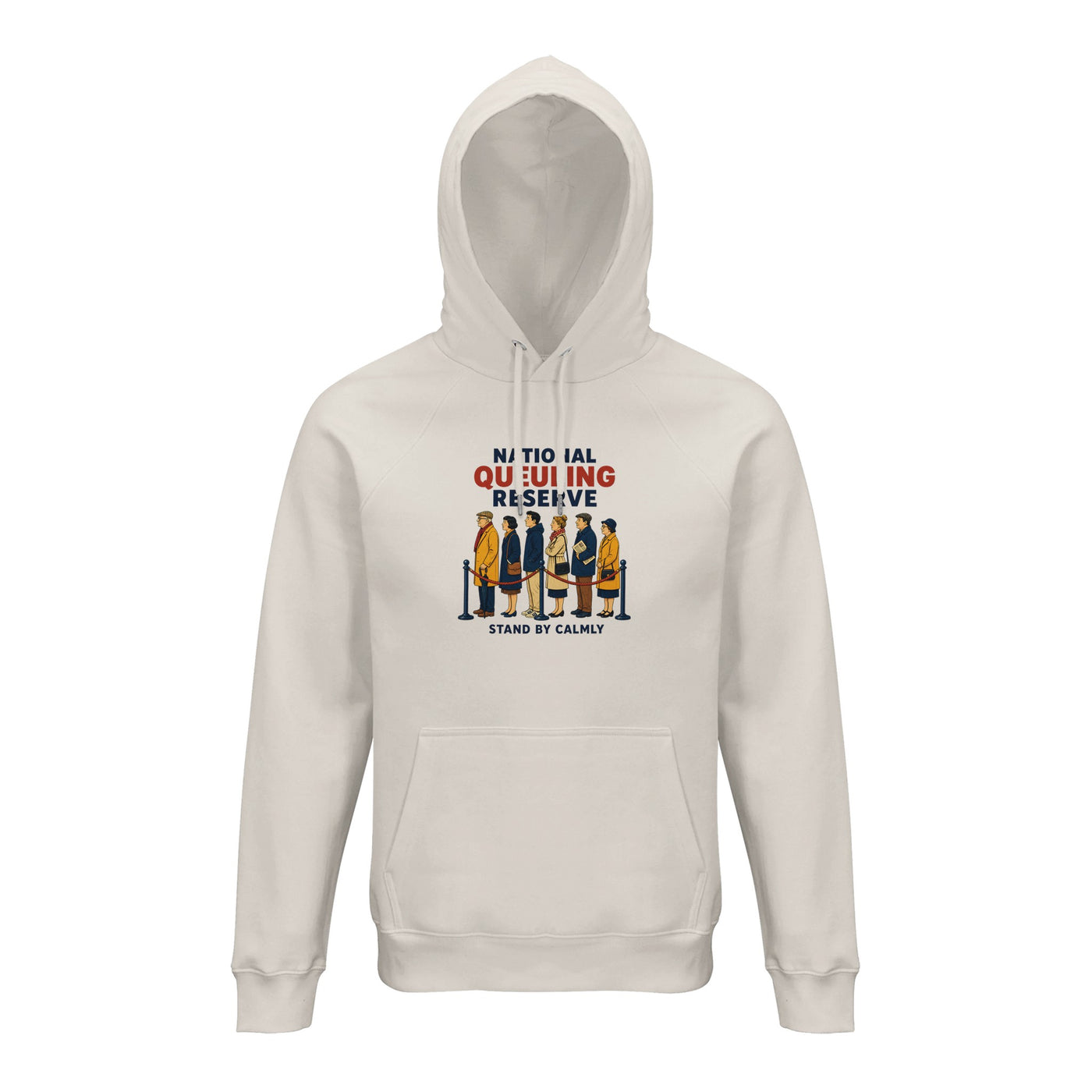 National Queueing Reserve – British Queue Graphic Hoodie