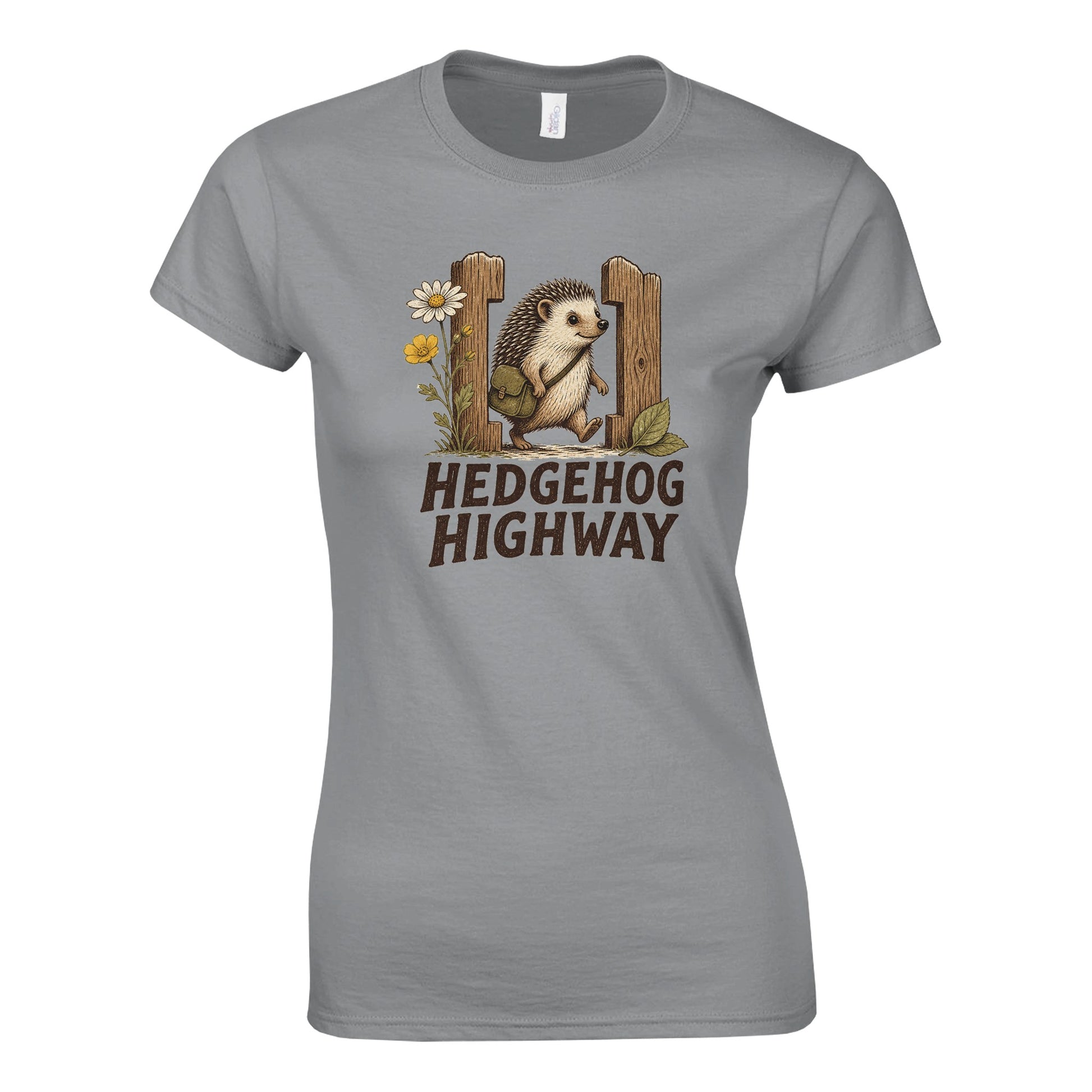 Hedgehog Highway Garden Graphic Women's T-shirt — product view 2