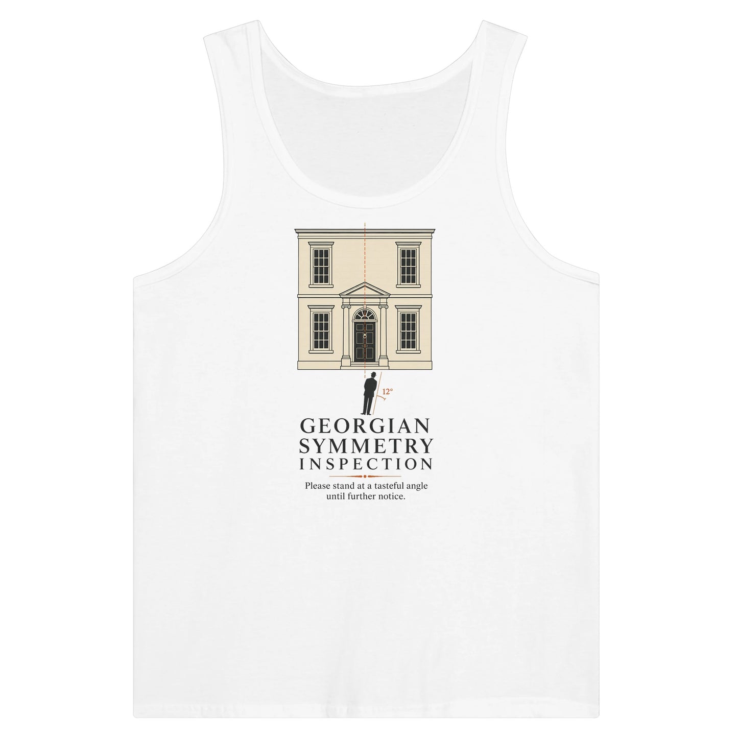 Georgian Symmetry Inspection — Bath Premium Unisex Tank Top — product view 1