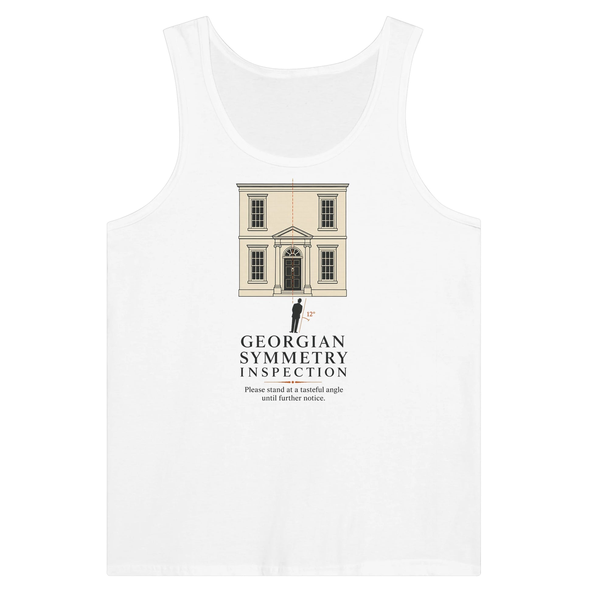 Georgian Symmetry Inspection — Bath Premium Unisex Tank Top — product view 1