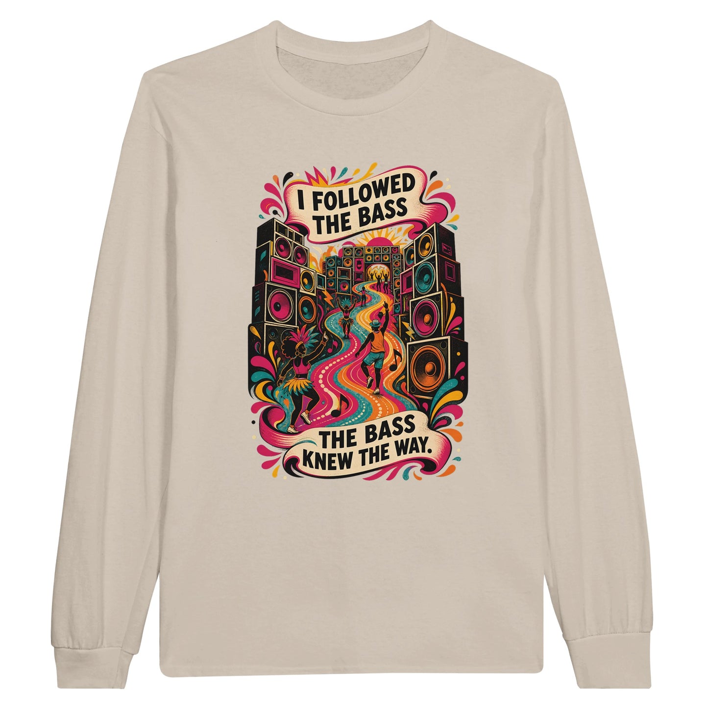 I Followed the Bass Long-Sleeve T-shirt — product view 3