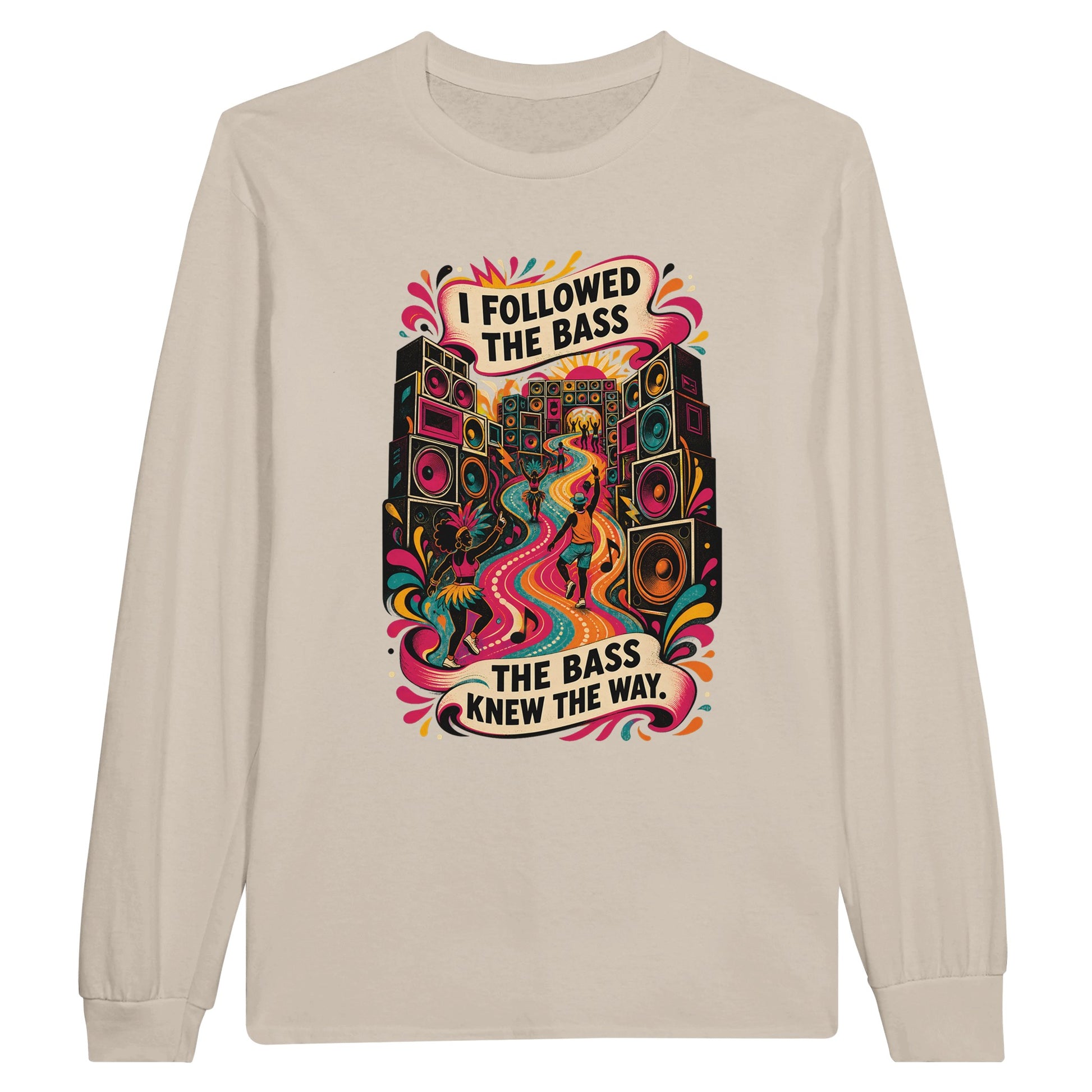 I Followed the Bass Long-Sleeve T-shirt — product view 3