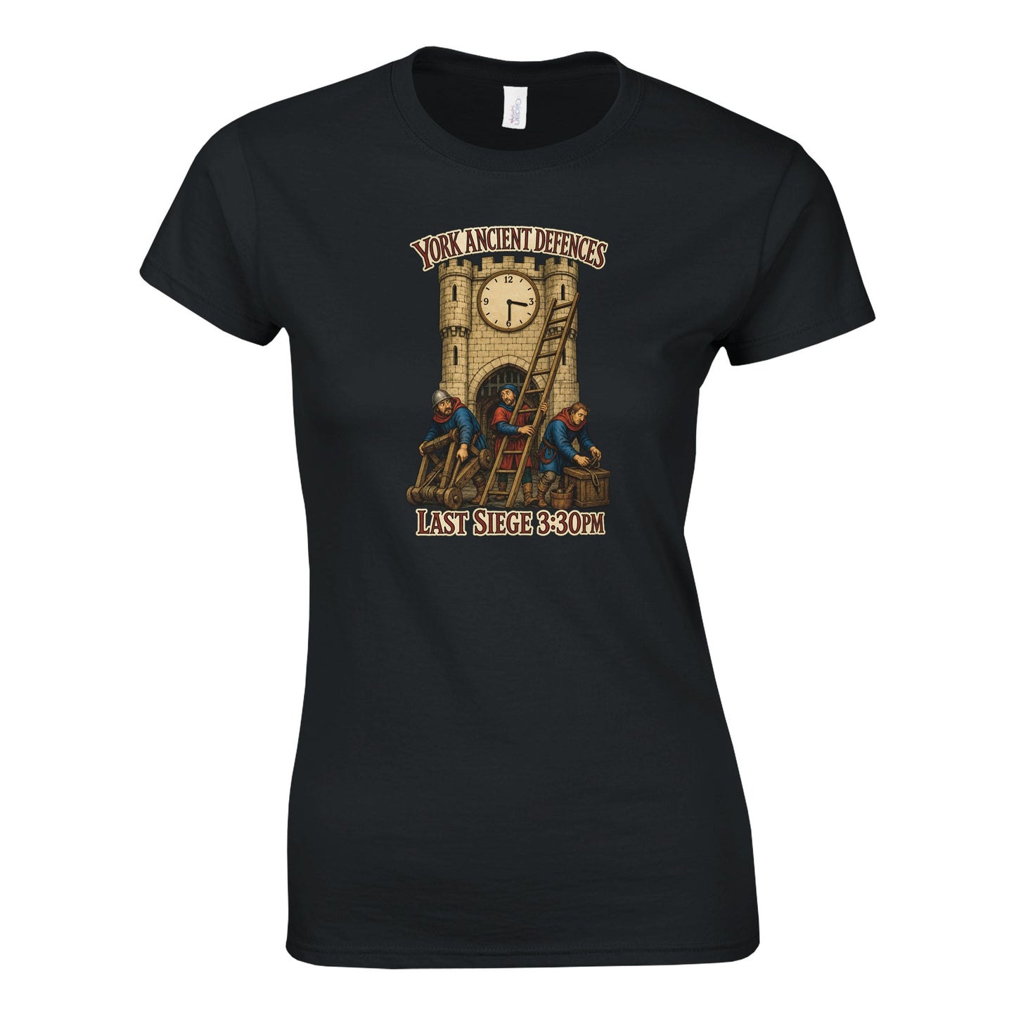 York Ancient Defences – Last Siege 3:30pm Women's T-shirt — product view 6