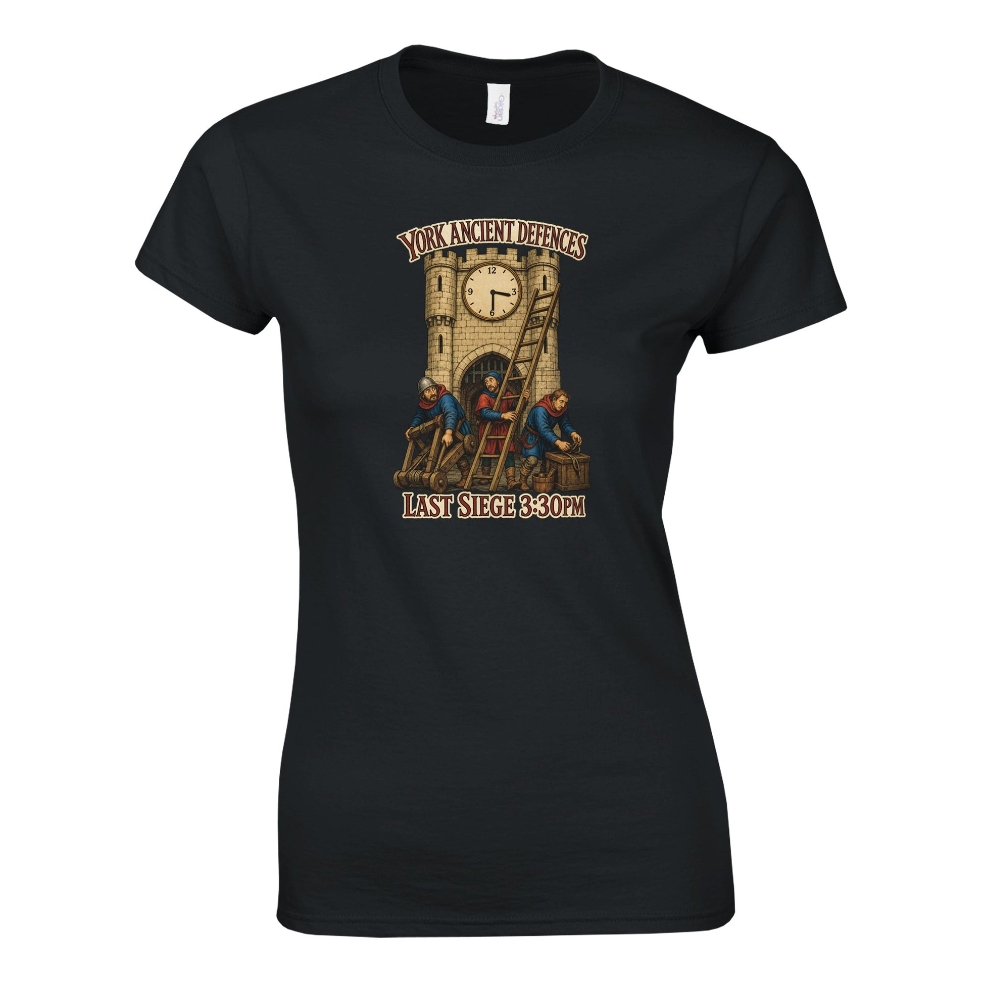 York Ancient Defences – Last Siege 3:30pm Women's T-shirt — product view 6
