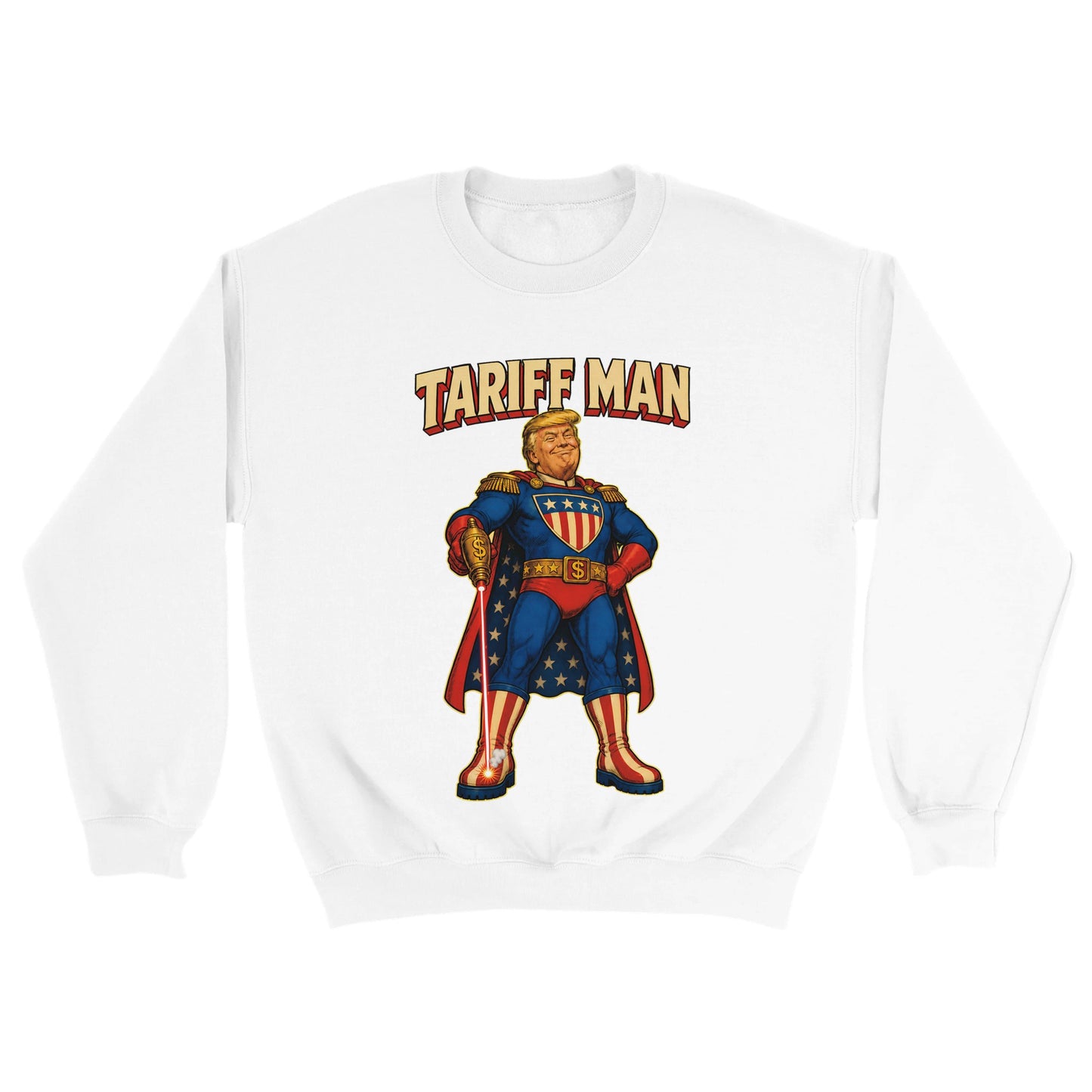 Tariff Man – Self-Shot Satire Sweatshirt — product view 18