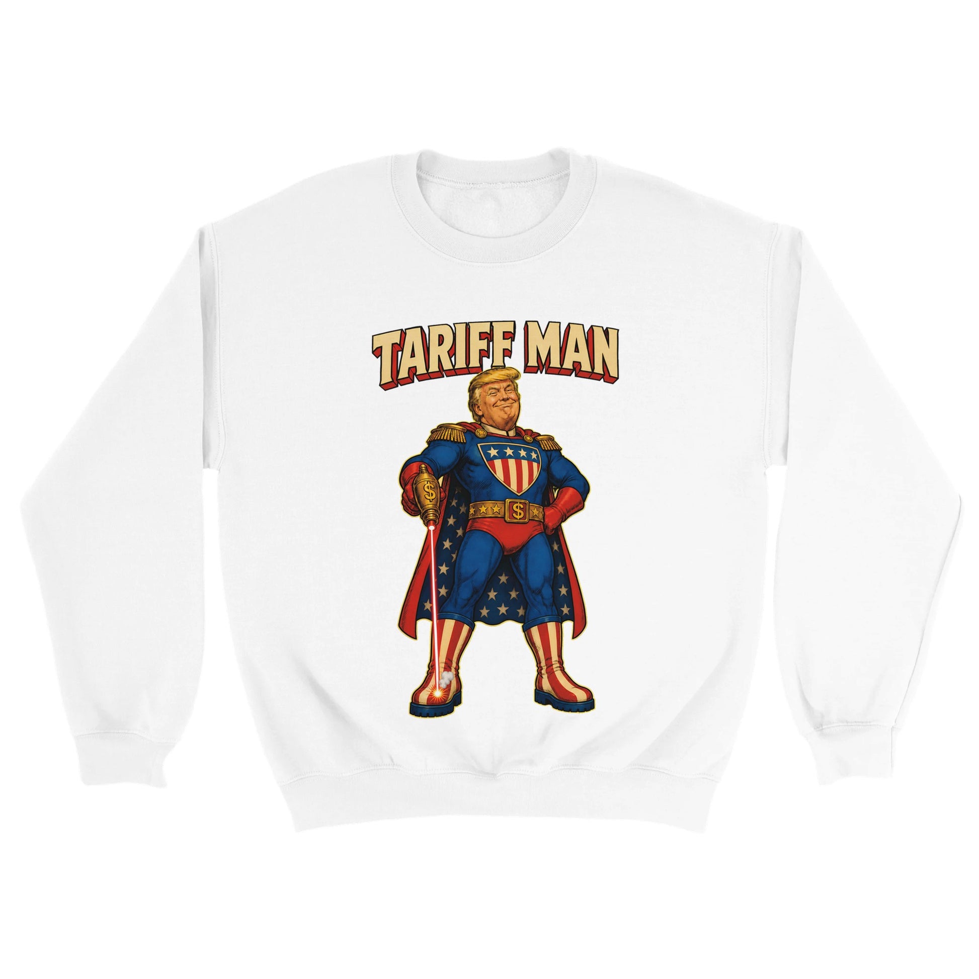 Tariff Man – Self-Shot Satire Sweatshirt — product view 18