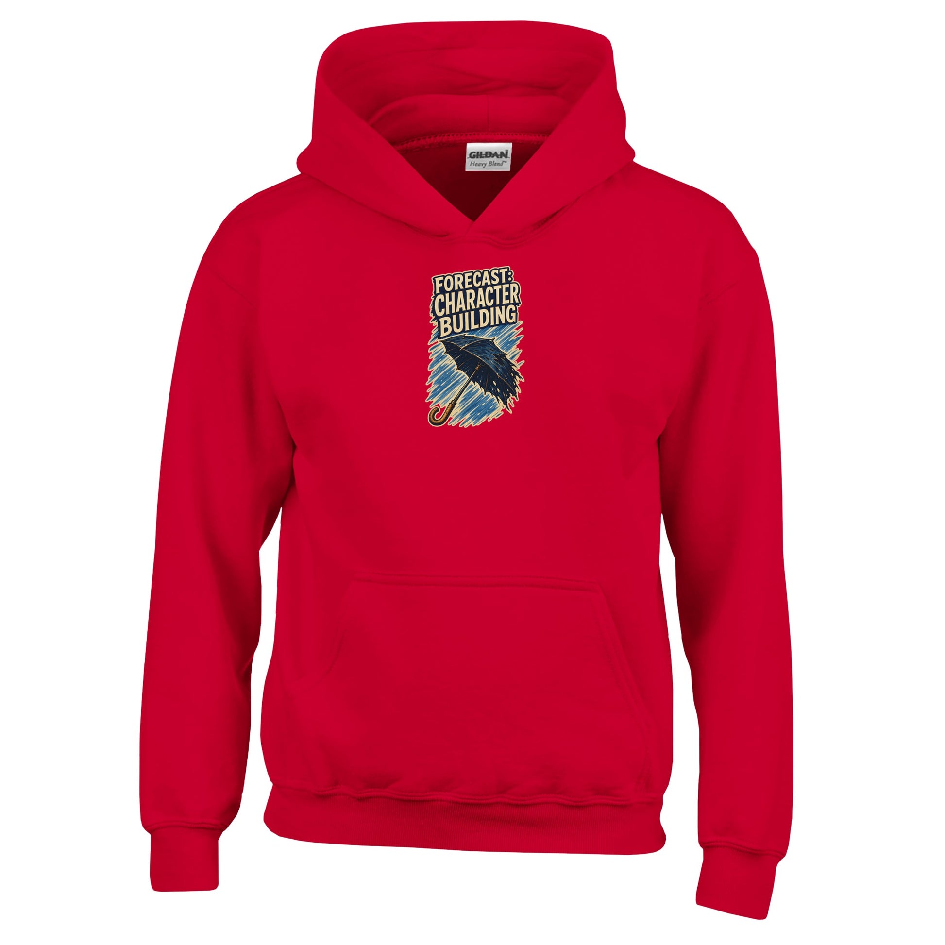 Forecast: Character Building – British Weather Kids' Hoodie — product view 6