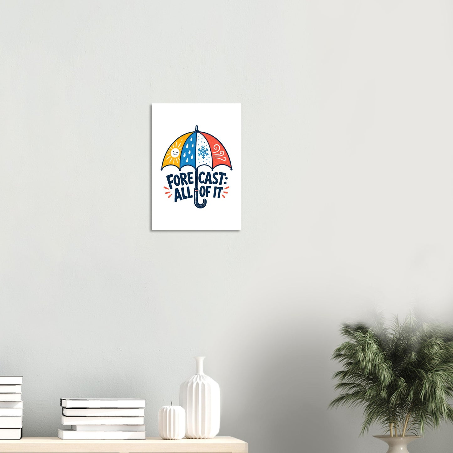 Forecast: All of It British Weather Graphic Poster — product view 8