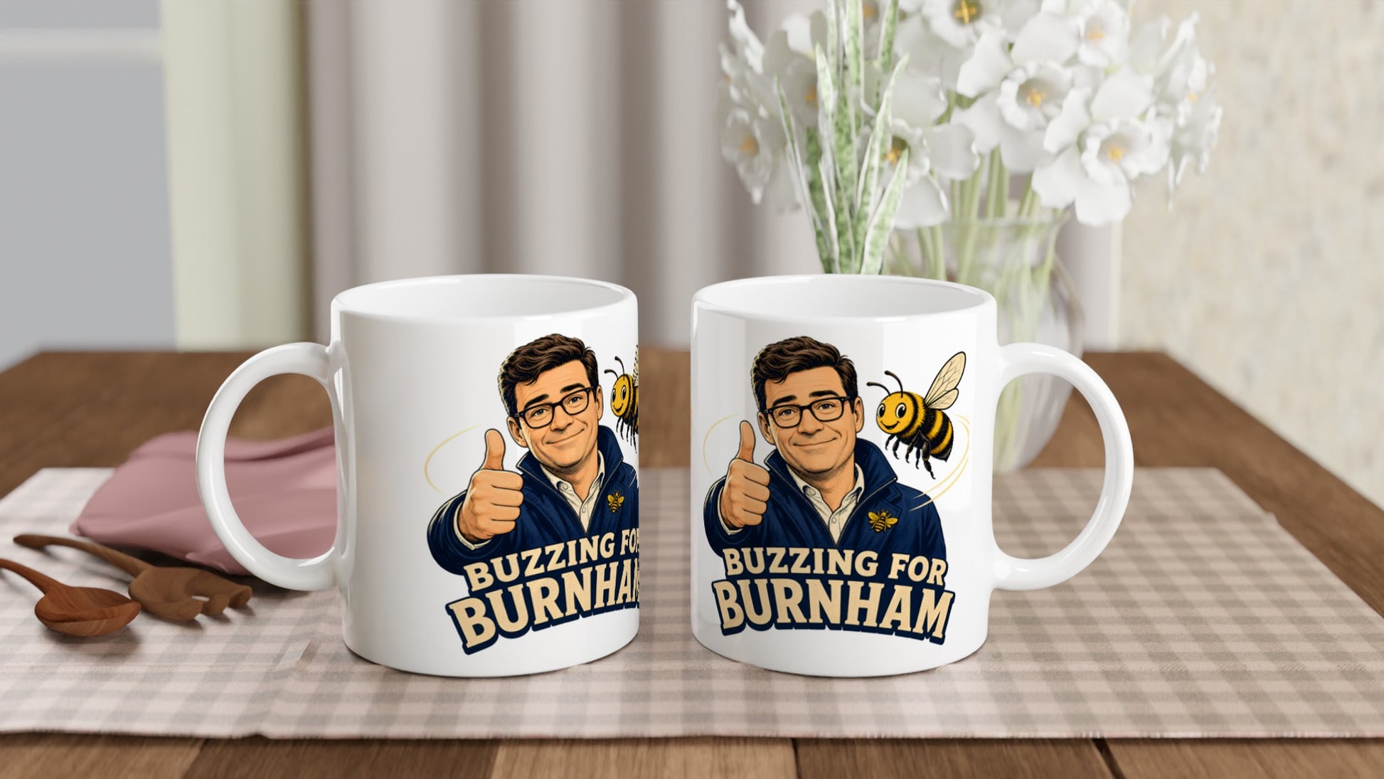 Buzzing for Burnham Mug — product view 4