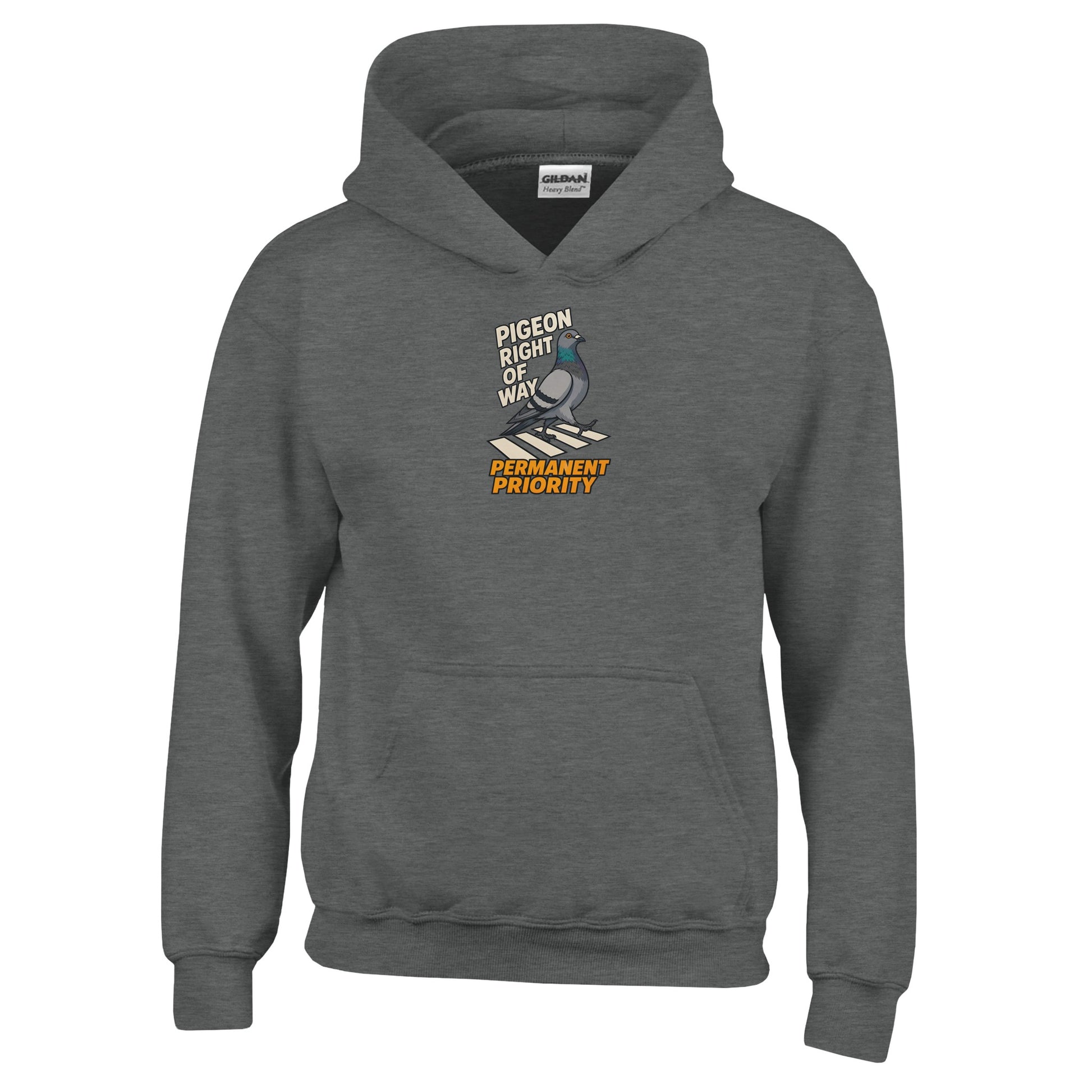 Pigeon Right of Way Kids' Hoodie — product view 2