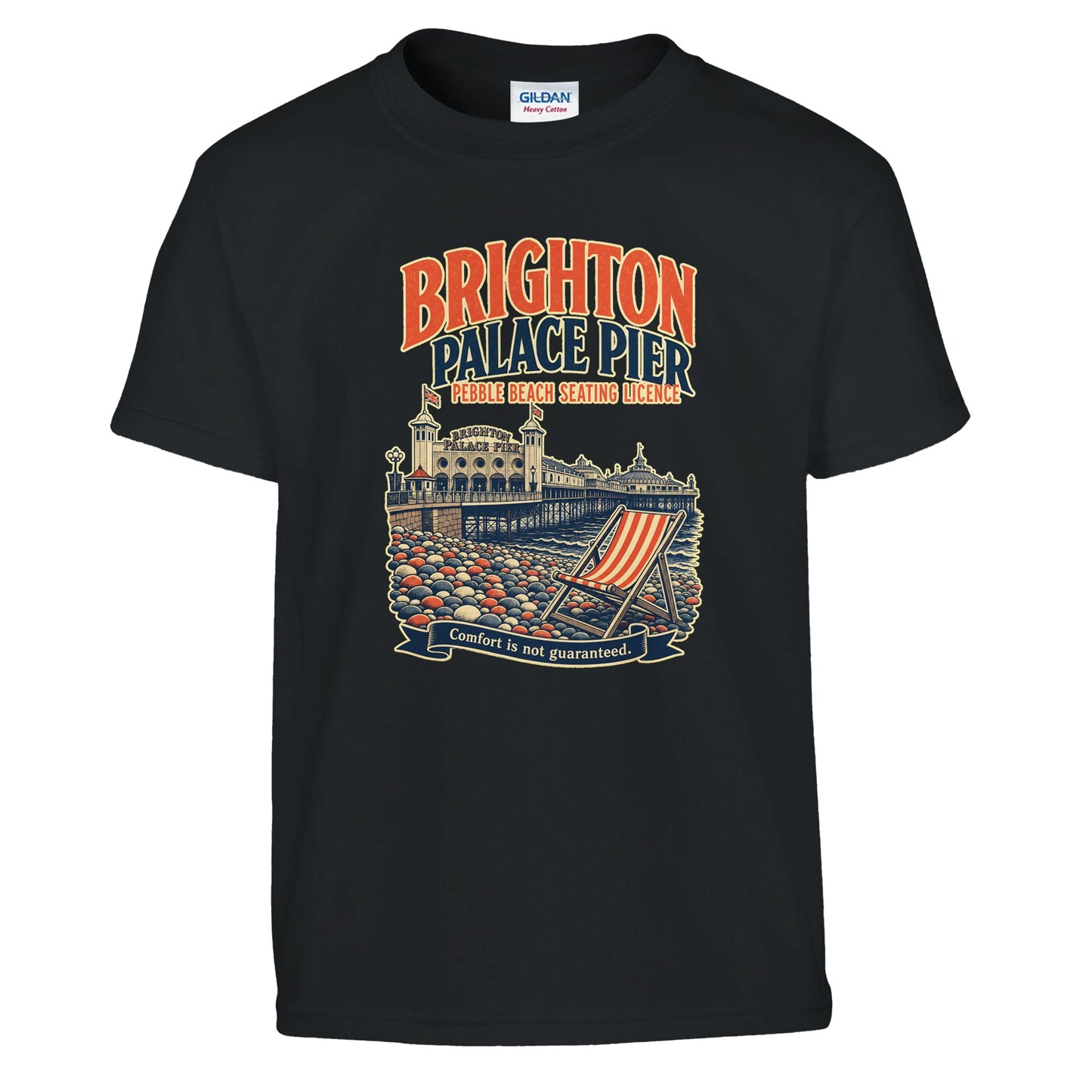 Brighton Pebble Beach Seating Licence Kids' T-shirt — product view 2