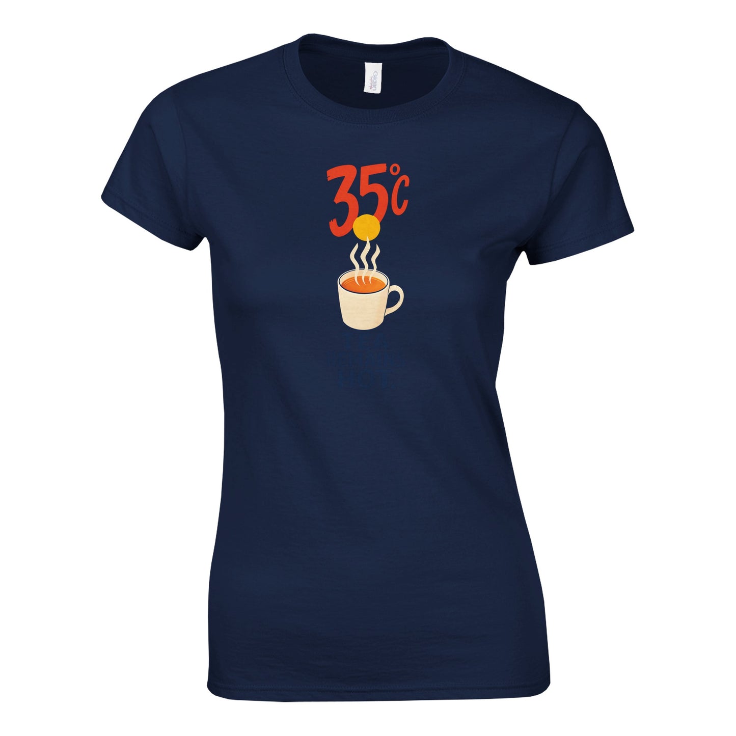 35°C — Tea Remains Hot Women's T-shirt — product view 8