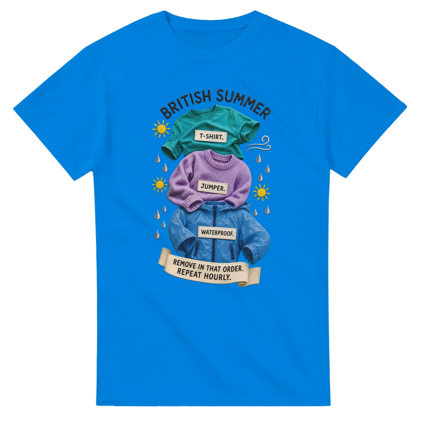 British Summer: Repeat Layers Hourly T-shirt — product view 2