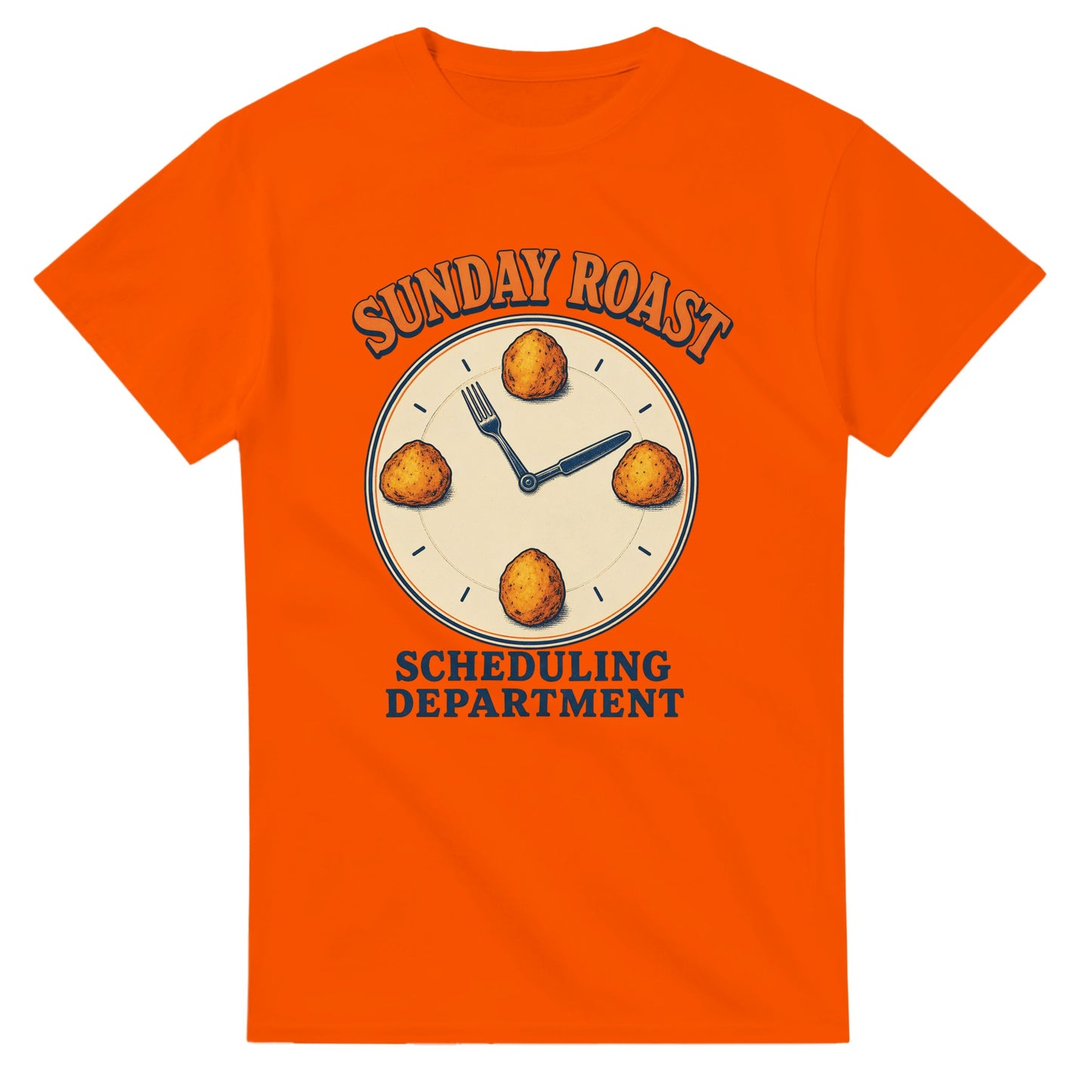 Sunday Roast Scheduling Department T-shirt — product view 7