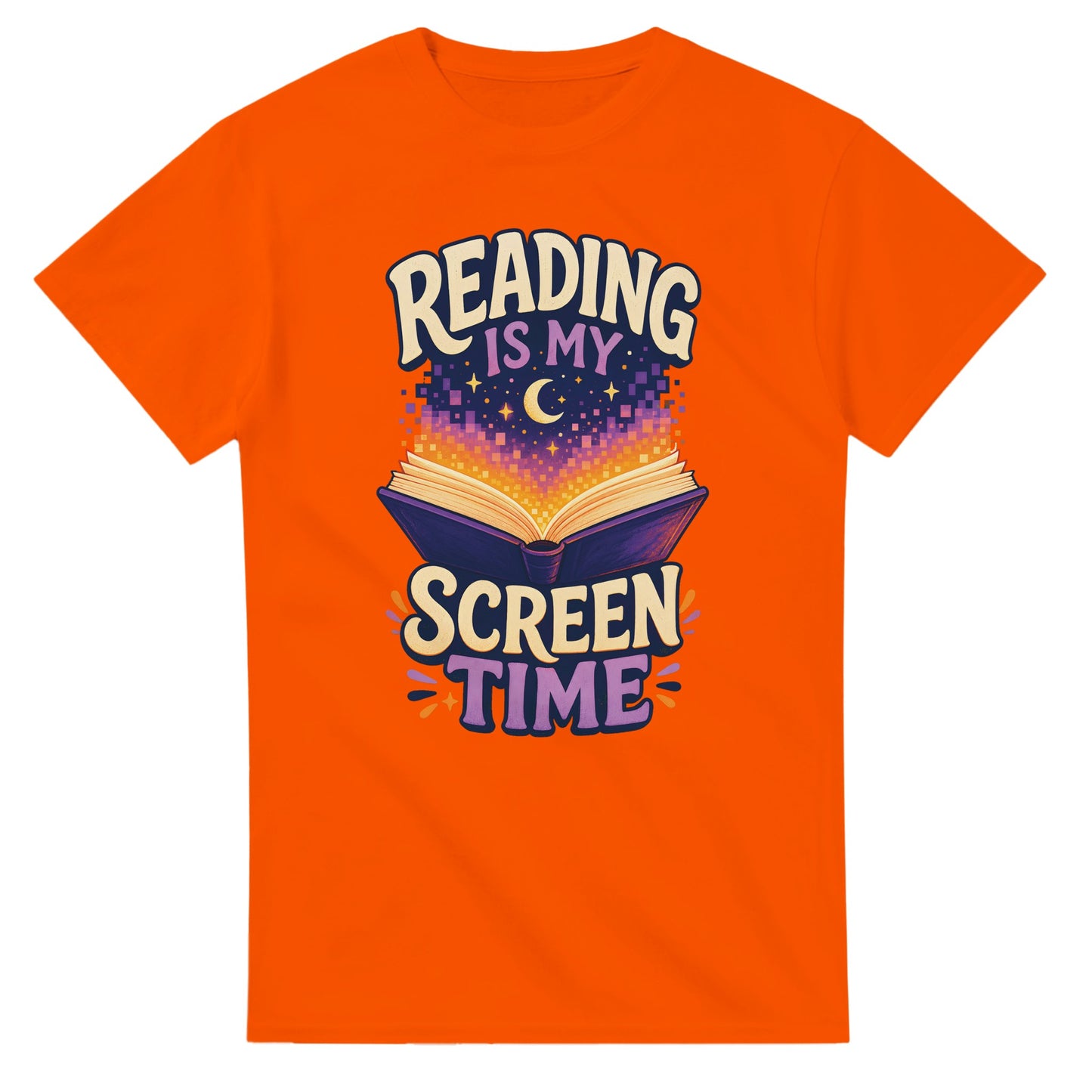 Reading Is My Screen Time Book Graphic T-shirt — product view 7