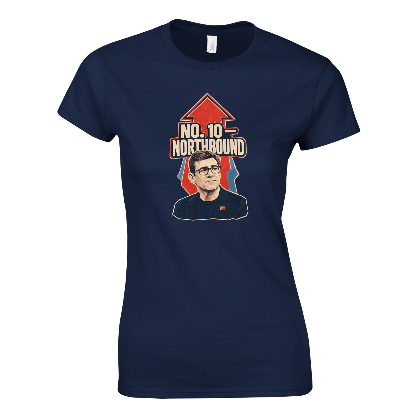 No. 10 — Northbound Andy Burnham Political Satire Women's T-shirt — product view 8