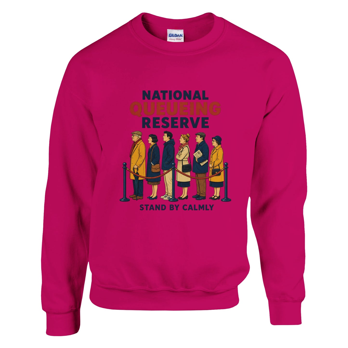 National Queueing Reserve – British Queue Graphic Sweatshirt — product view 3