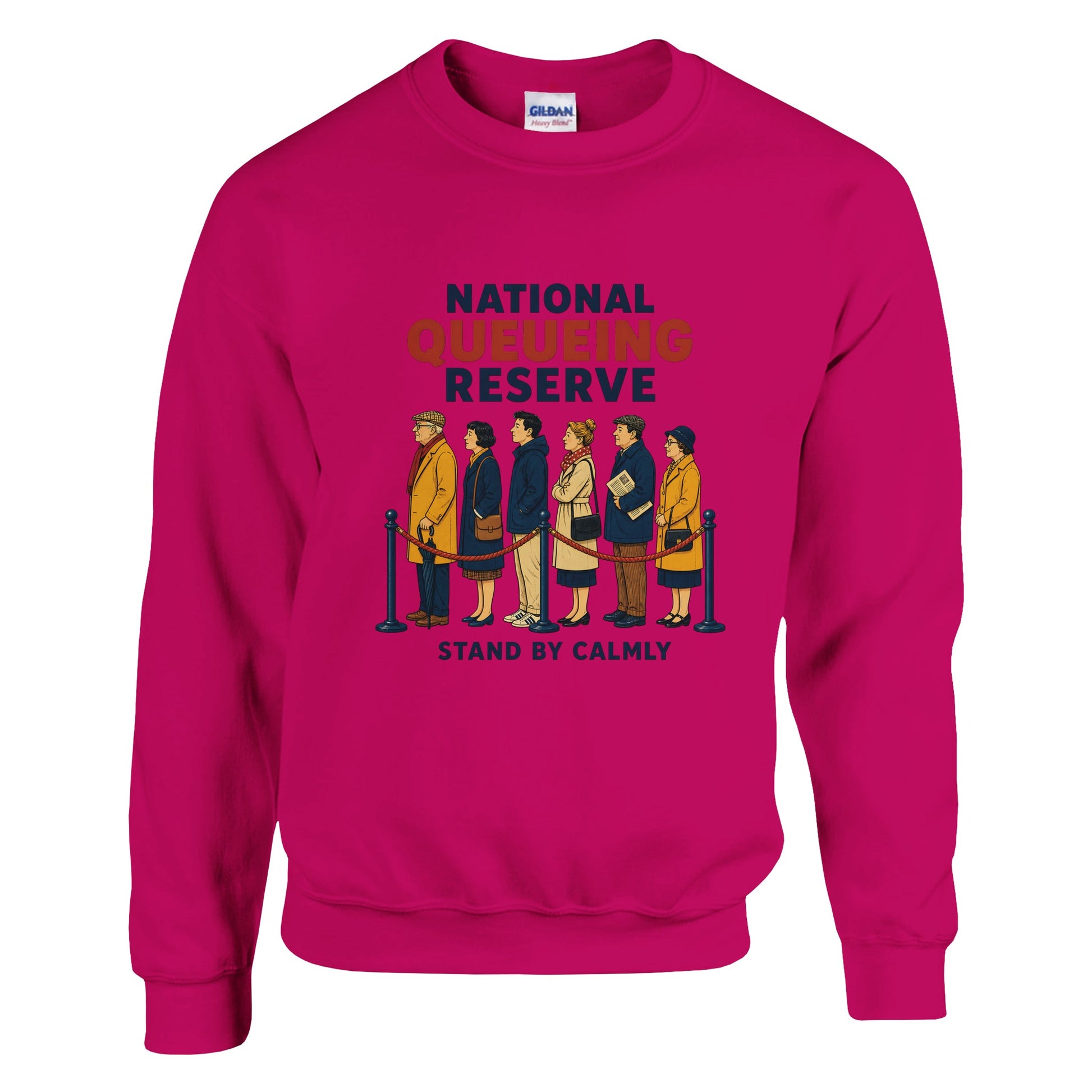 National Queueing Reserve – British Queue Graphic Sweatshirt — product view 3