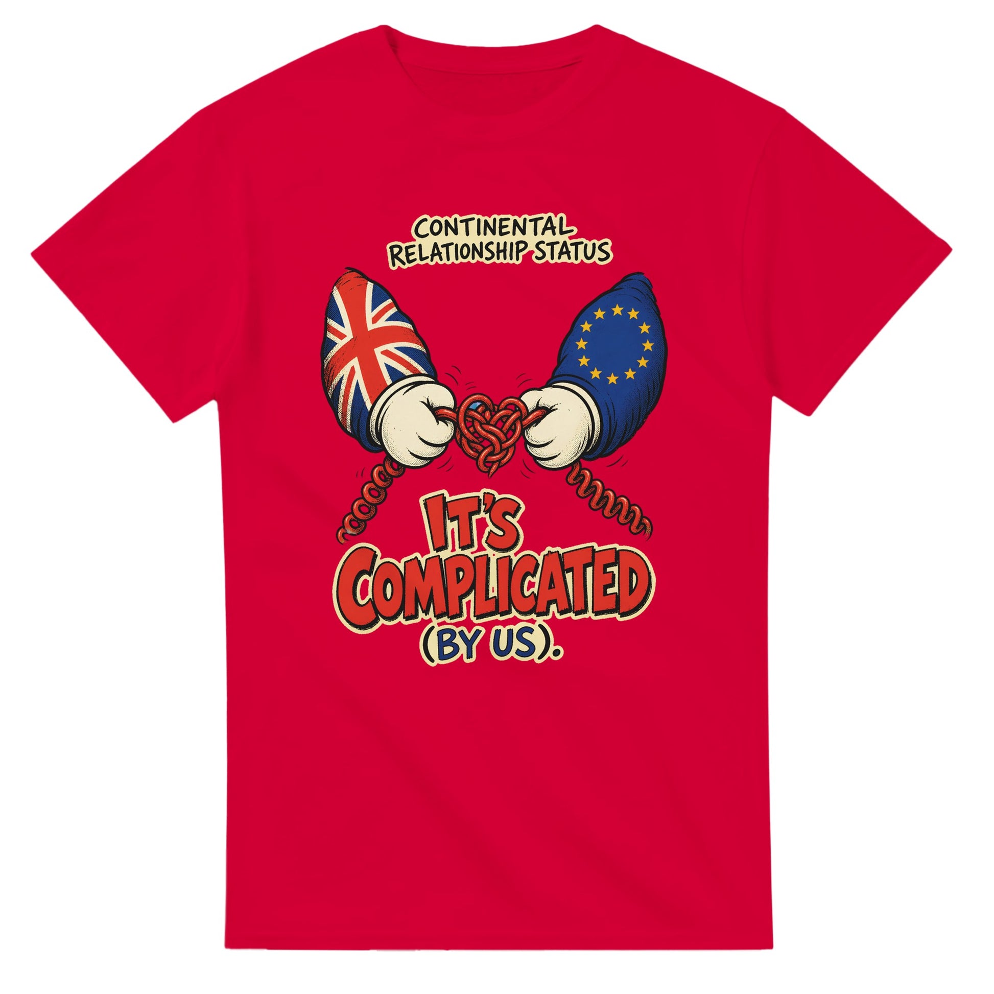 It's Complicated (By Us) UK–EU 1990s Cartoon T-shirt — product view 9