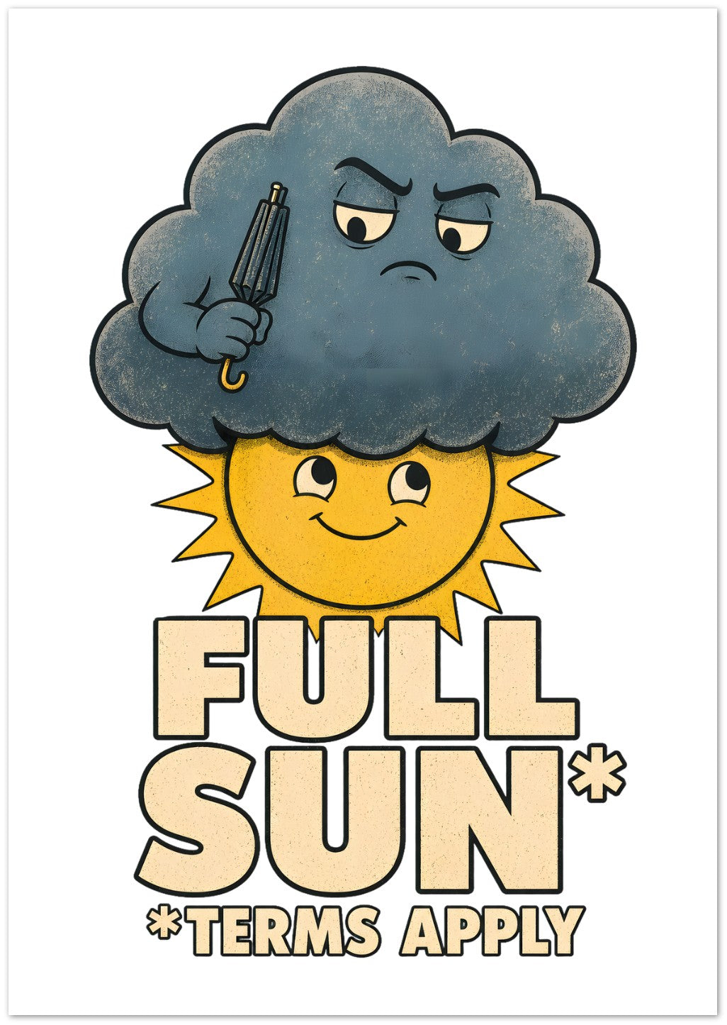 Full Sun, Terms Apply Weather Graphic Greeting Card Pack — product view 2