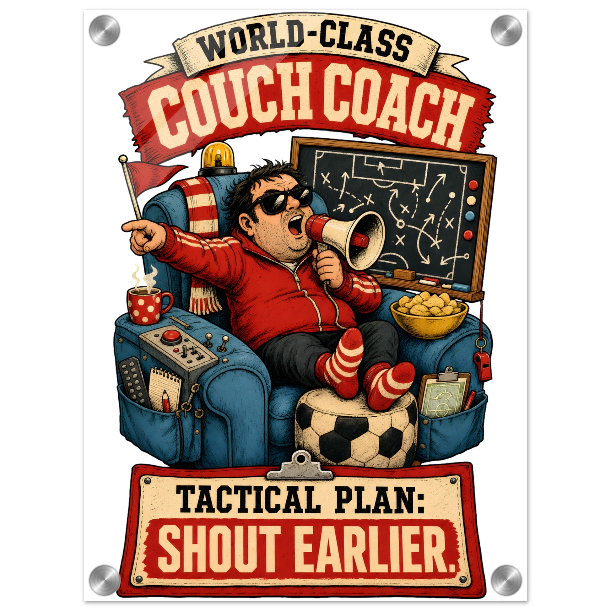 World-Class Couch Coach Acrylic Print — product view 1