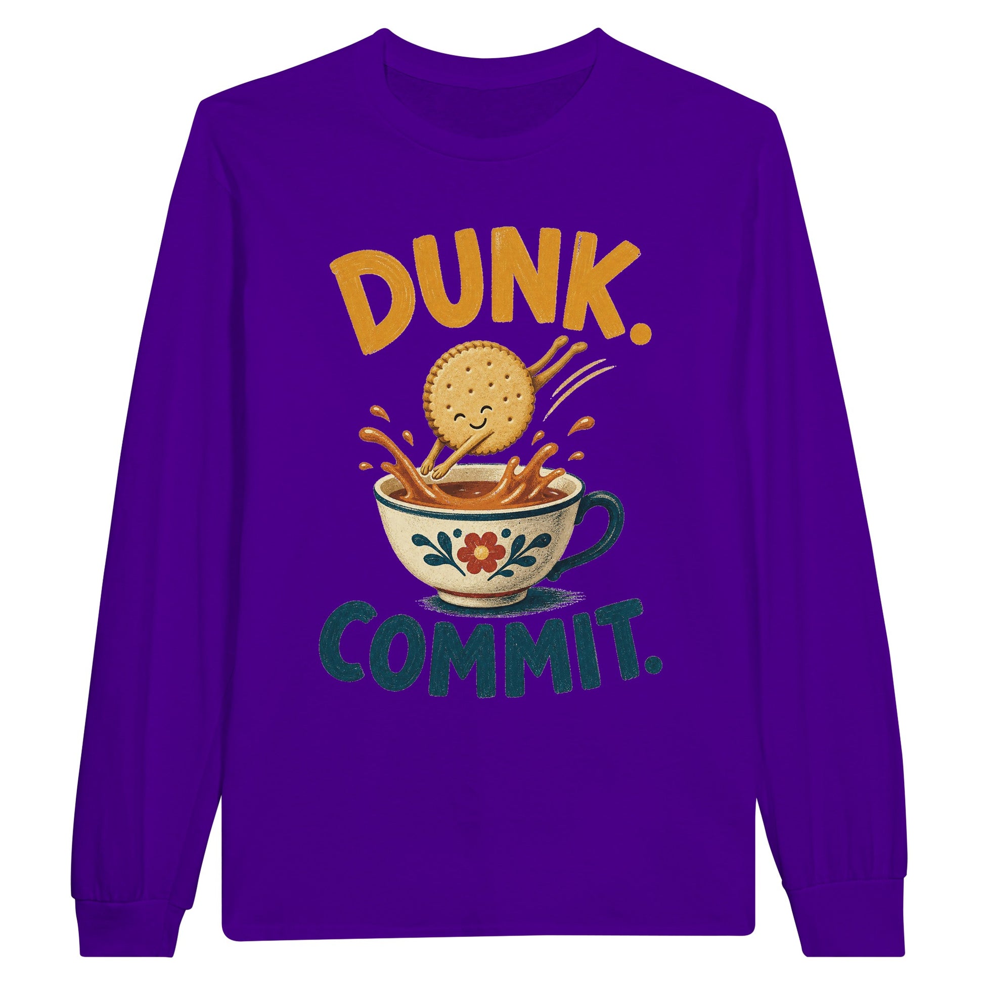Dunk. Commit. Tea Biscuit Graphic Long-Sleeve T-shirt — product view 13