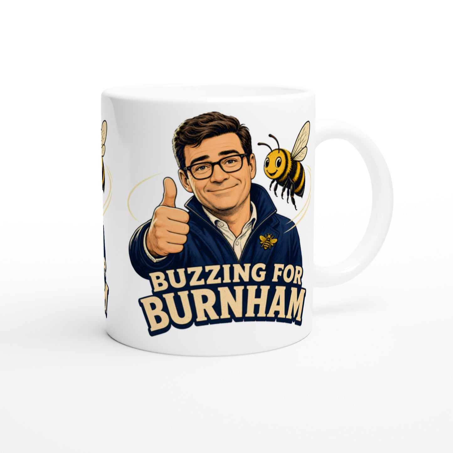 Buzzing for Burnham Mug — product view 3
