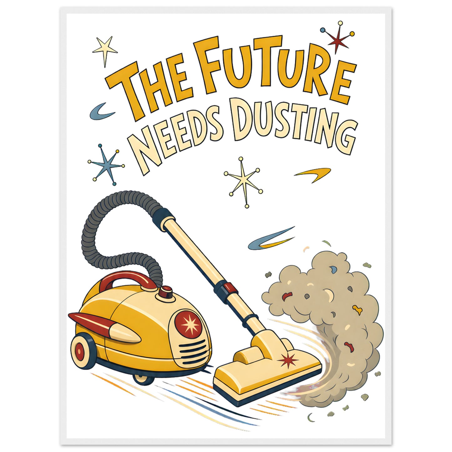 The Future Needs Dusting Framed Wall Art — product view 7