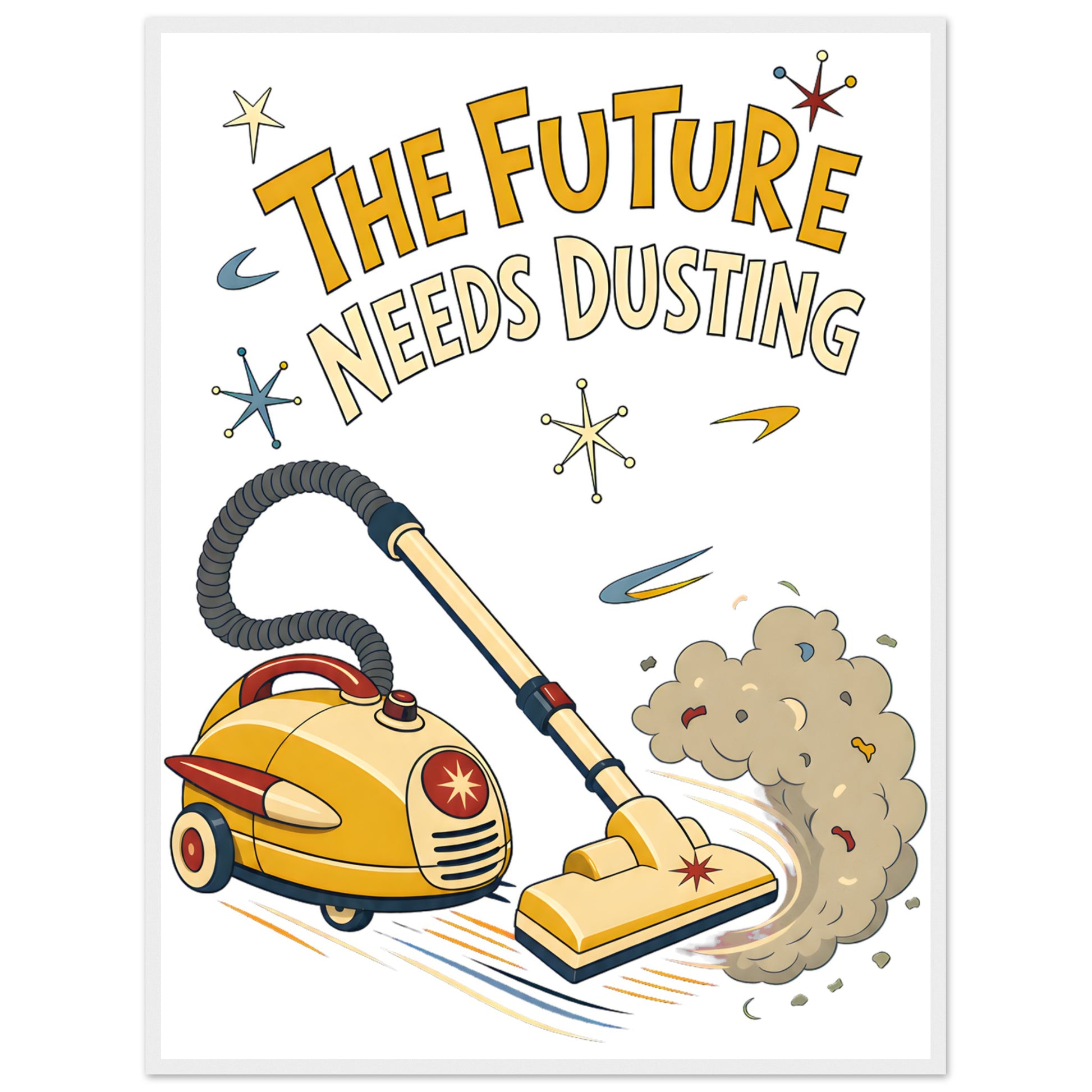The Future Needs Dusting Framed Wall Art — product view 7