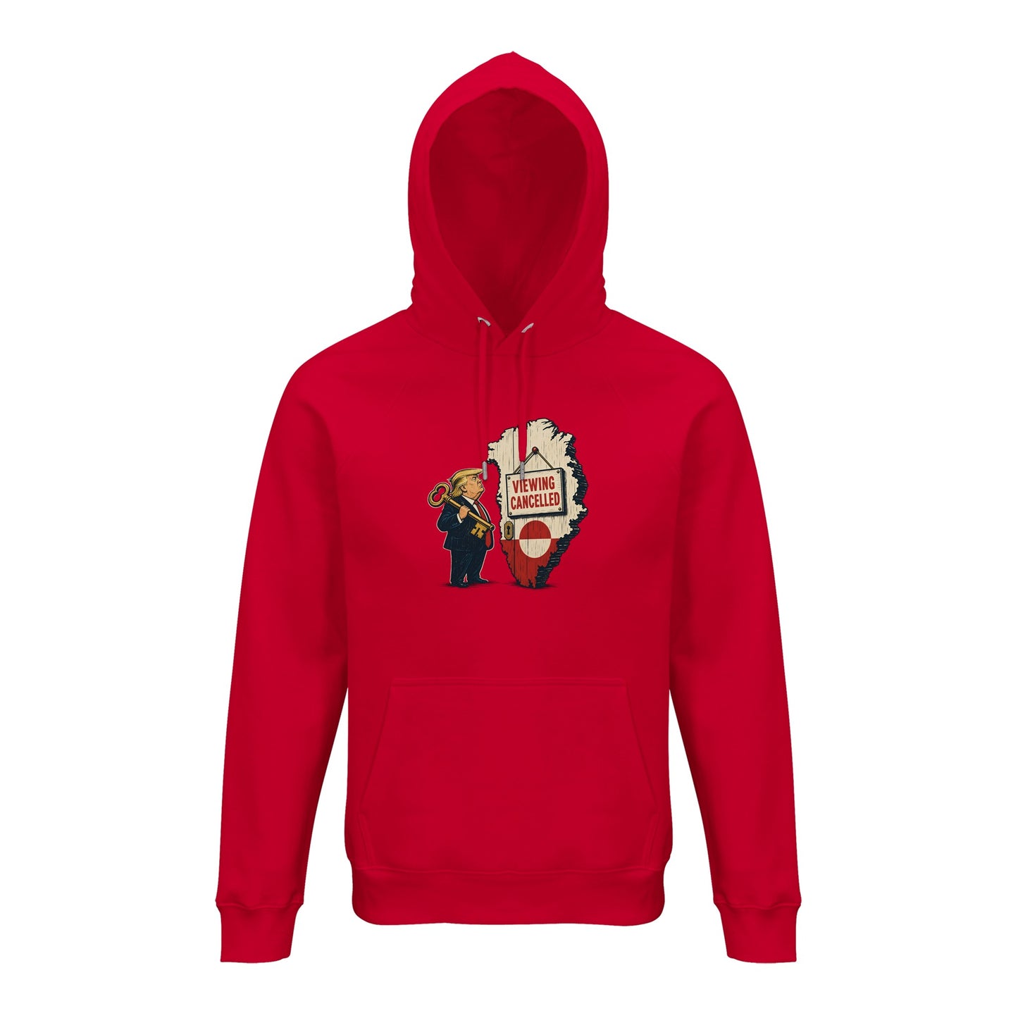 Viewing Cancelled — Greenland Political Satire Hoodie — product view 7
