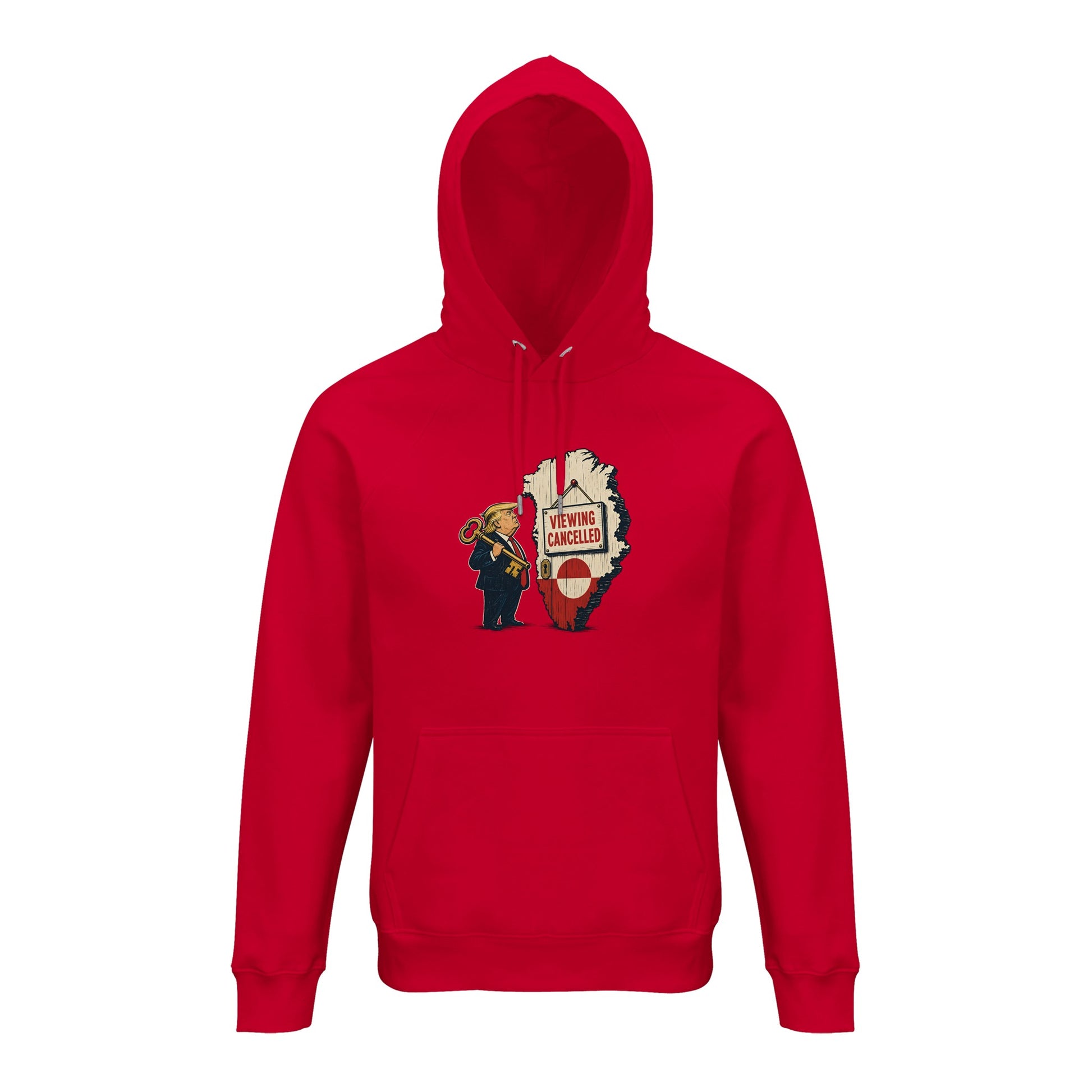 Viewing Cancelled — Greenland Political Satire Hoodie — product view 7