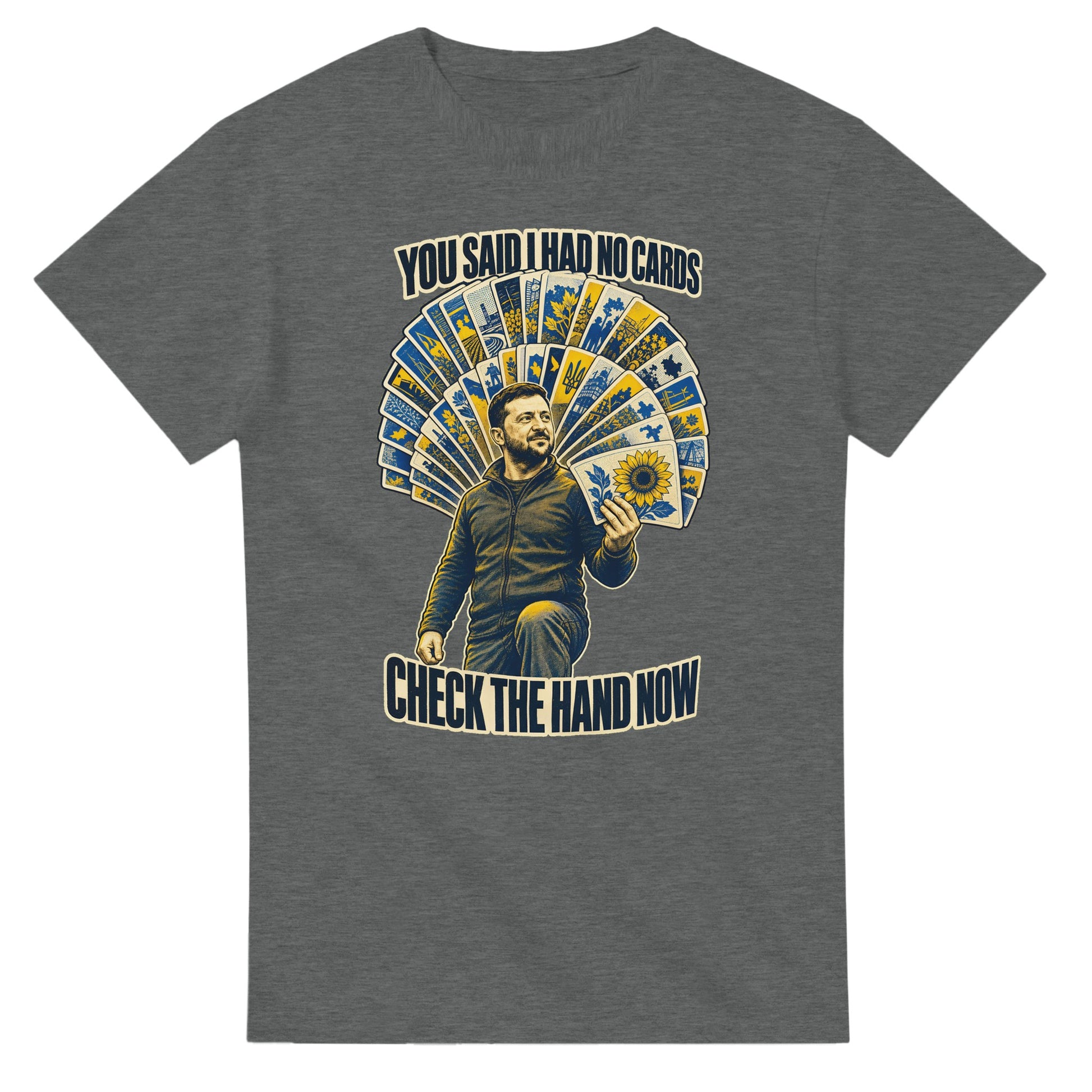 You Said I Had No Cards – Zelenskyy Satire T-shirt — product view 3