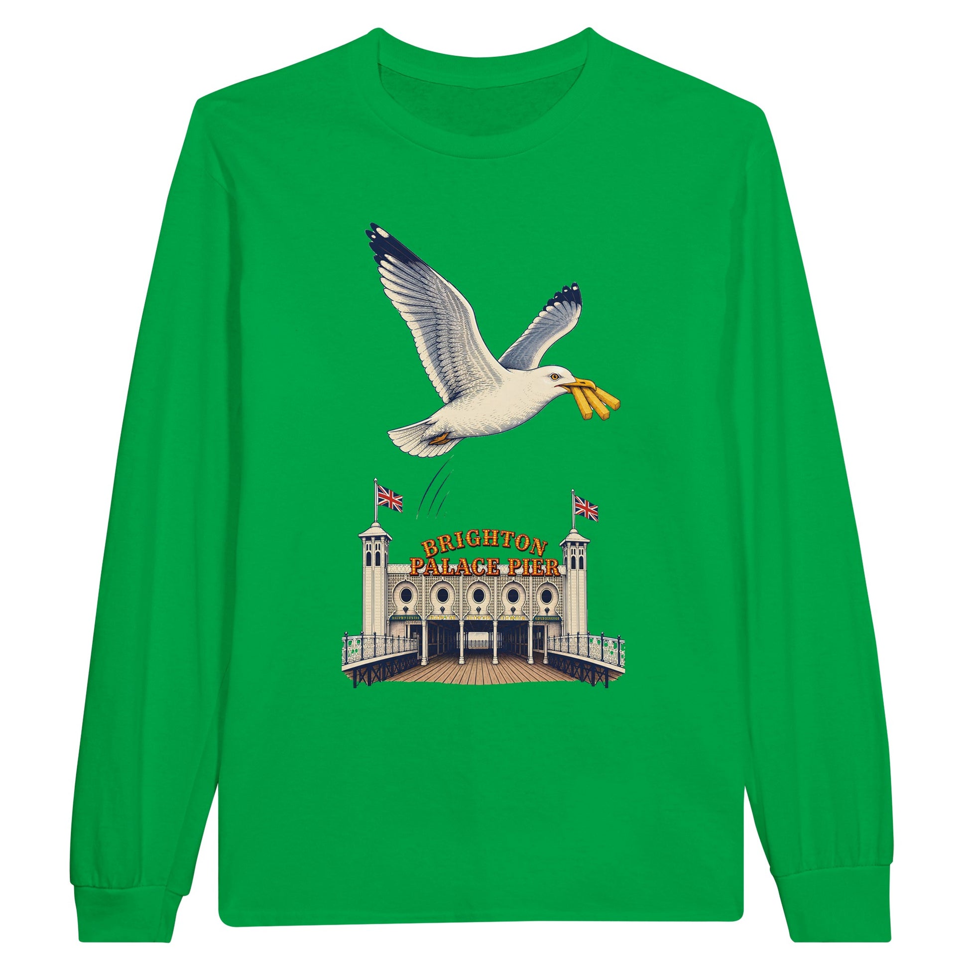 Brighton Palace Pier Chip Heist Long-Sleeve T-shirt — product view 12