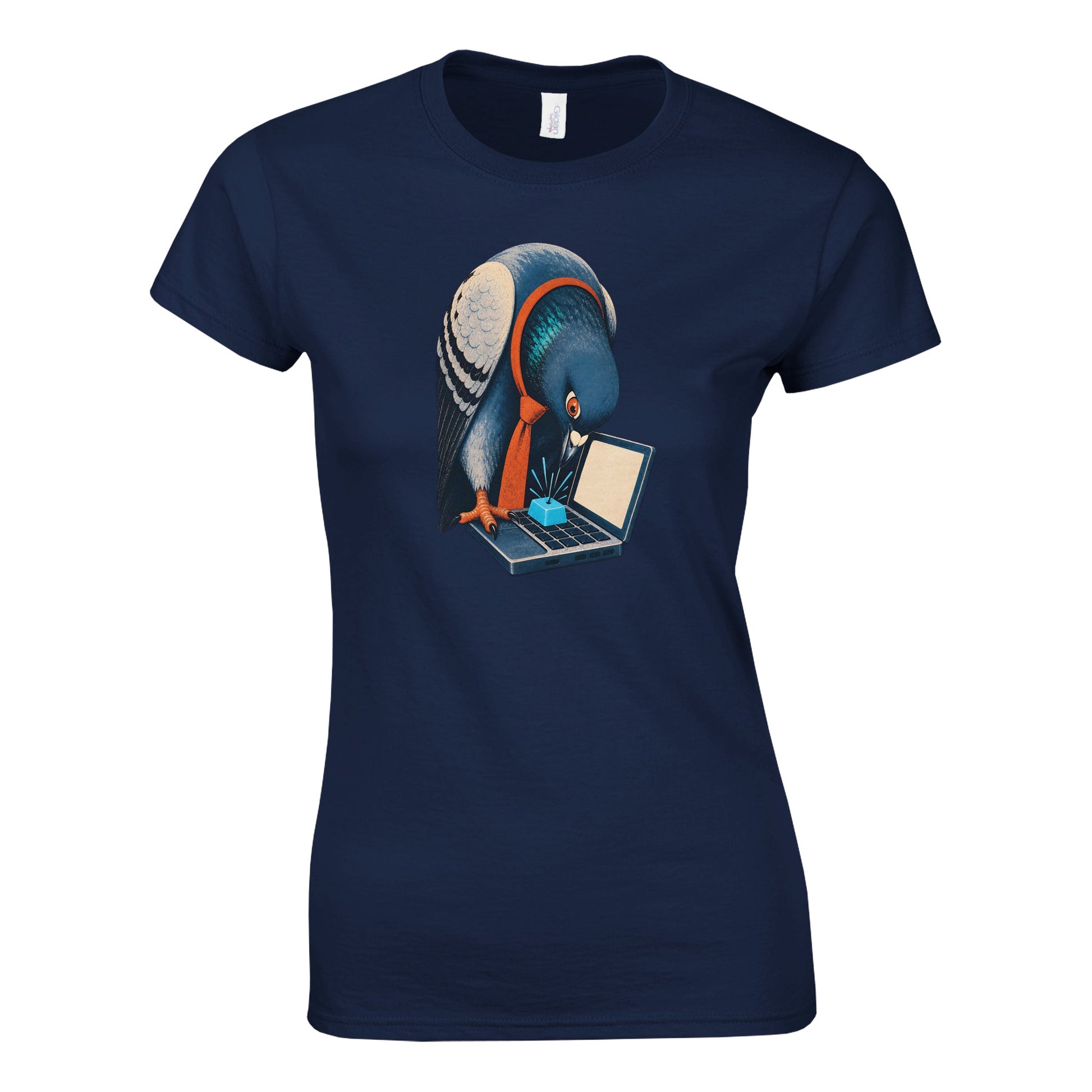 Pigeon Hits Send Women's T-shirt — product view 8