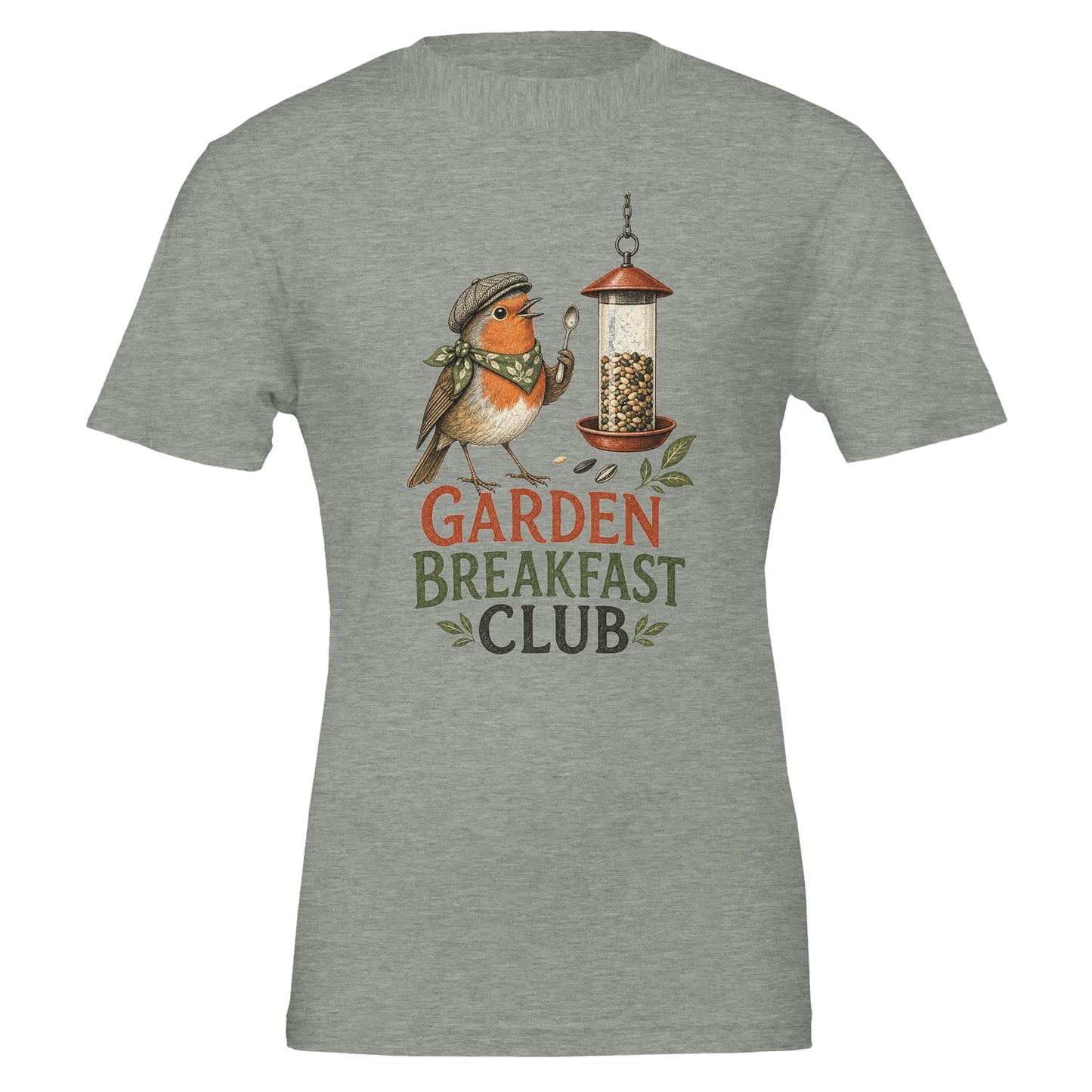 Garden Breakfast Club Robin Graphic T-shirt — product view 3