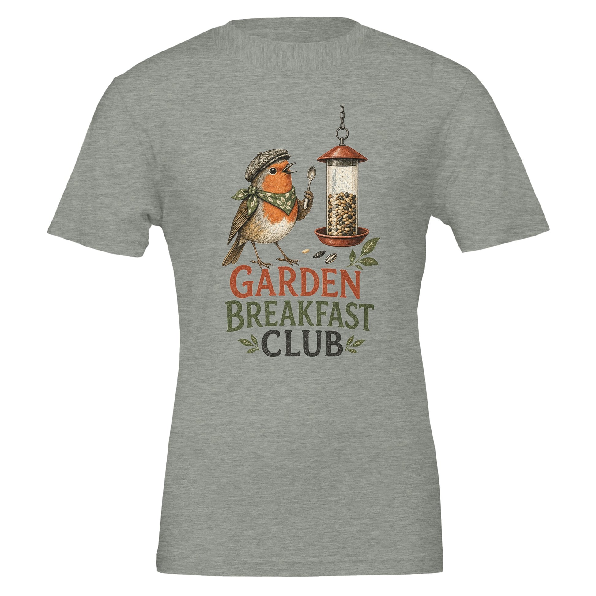 Garden Breakfast Club Robin Graphic T-shirt — product view 3