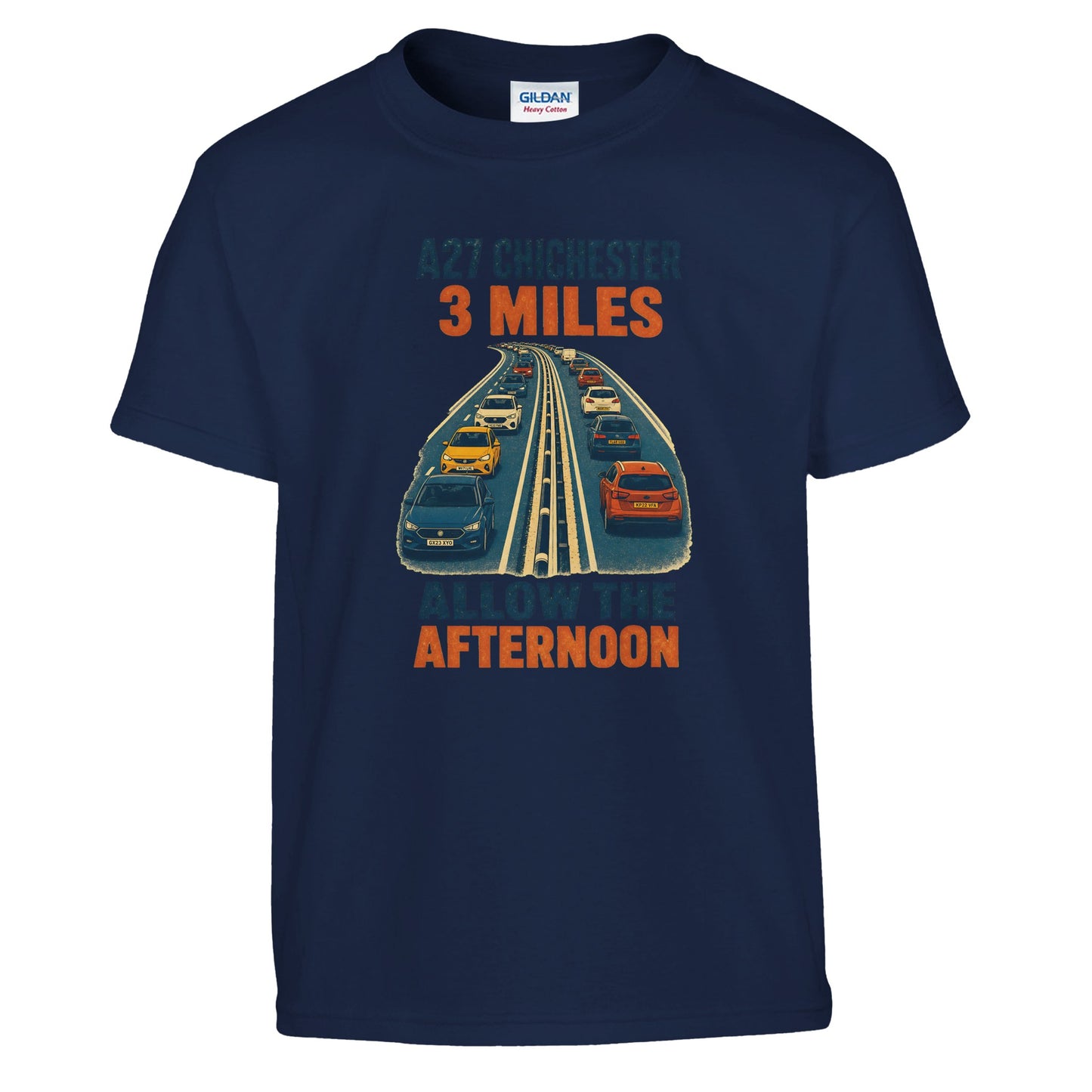 A27 Chichester – 3 Miles, Allow the Afternoon Kids' T-shirt — product view 7