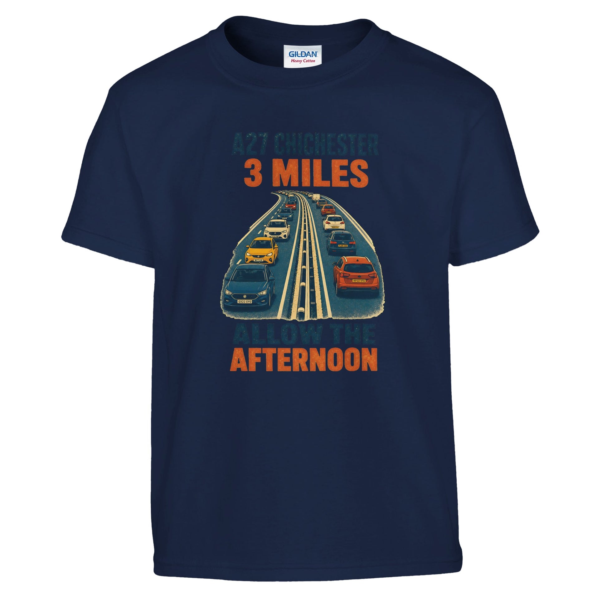 A27 Chichester – 3 Miles, Allow the Afternoon Kids' T-shirt — product view 7
