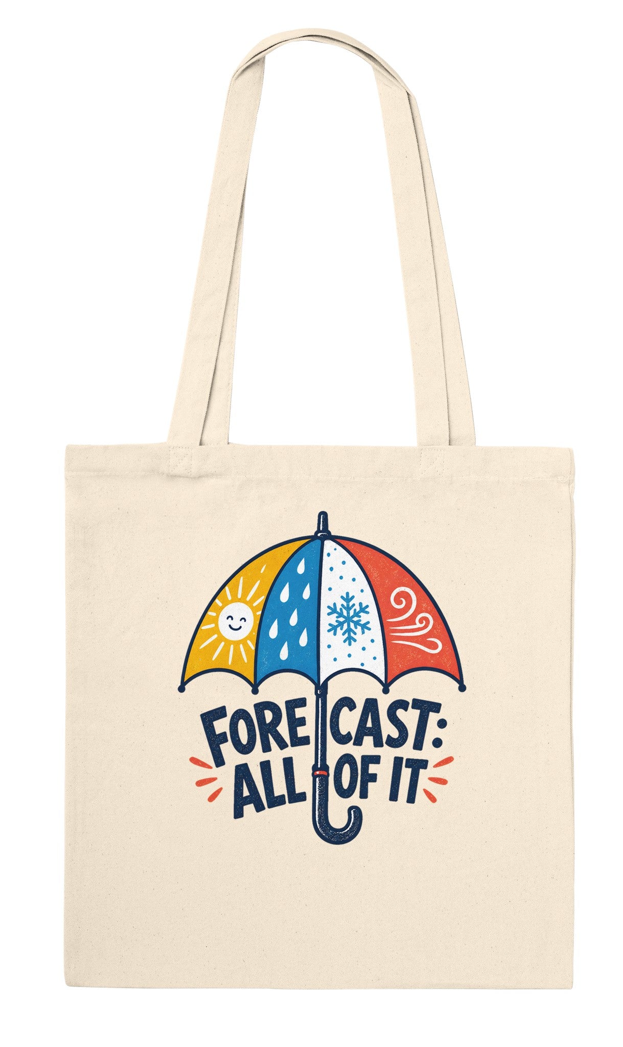 Forecast: All of It British Weather Graphic Tote Bag — product view 6