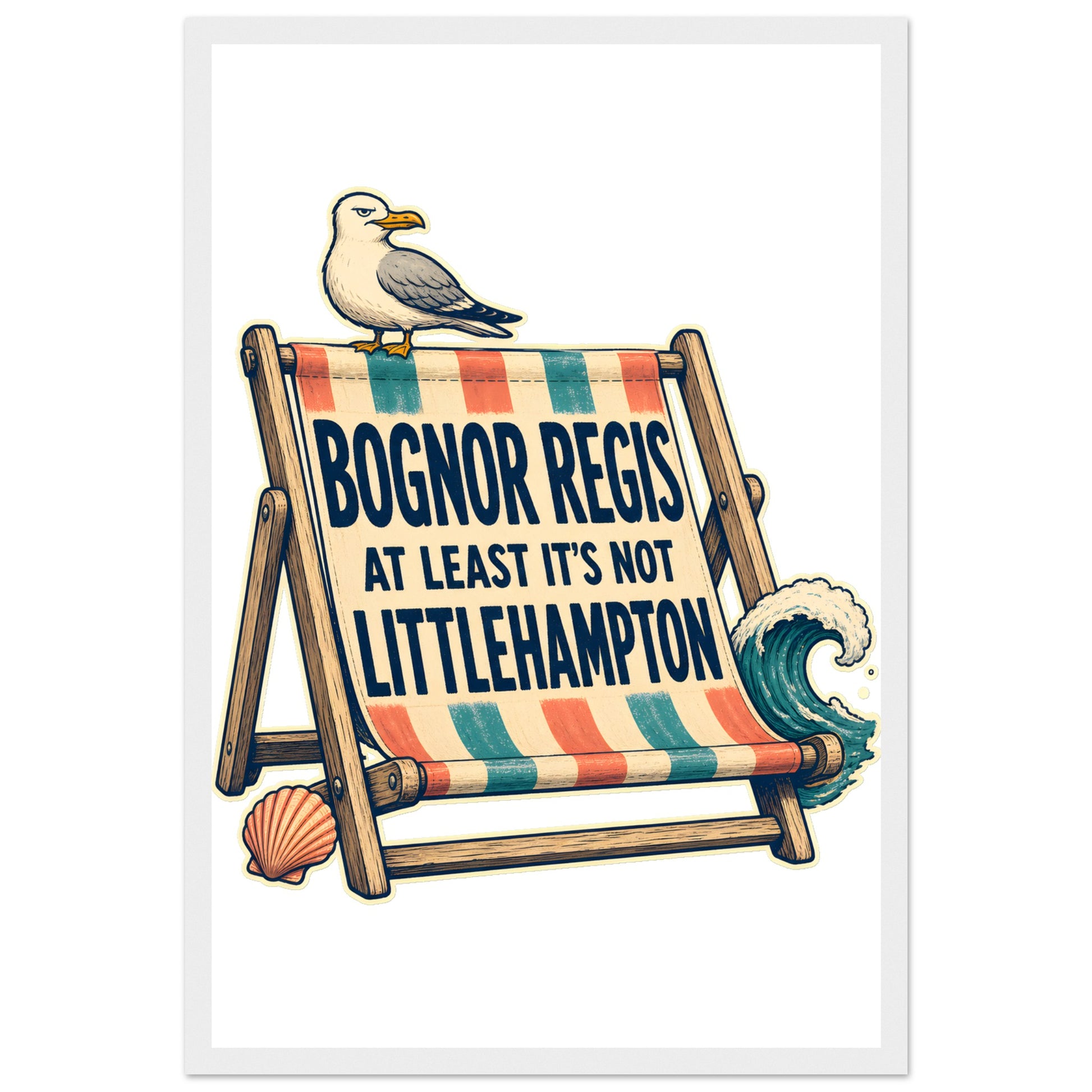 Bognor Regis — At Least It's Not Littlehampton Framed Wall Art — product view 1