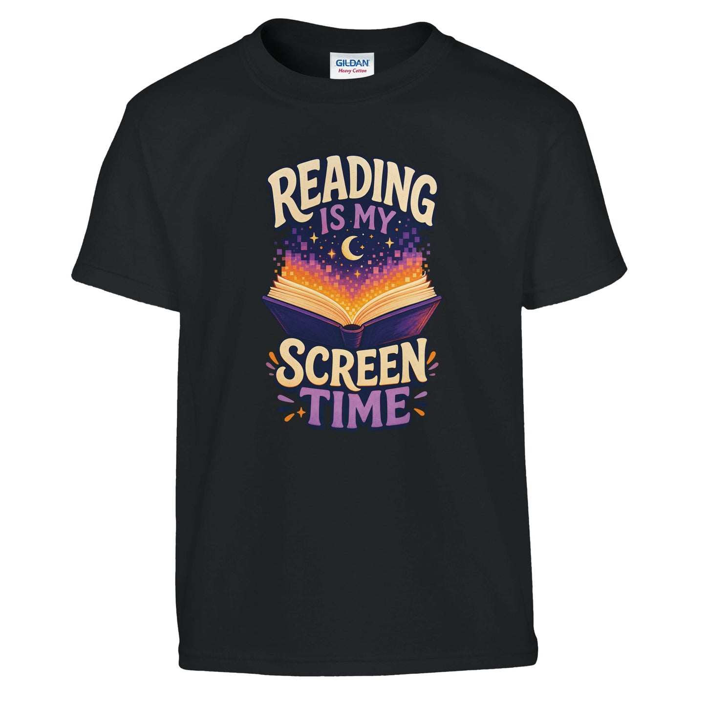 Reading Is My Screen Time Book Graphic Kids' T-shirt — product view 2