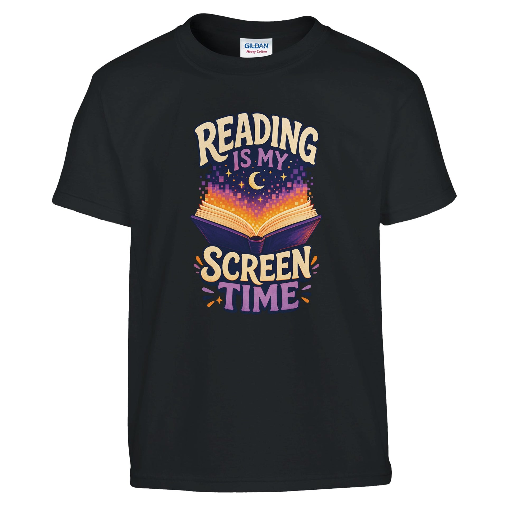Reading Is My Screen Time Book Graphic Kids' T-shirt — product view 2