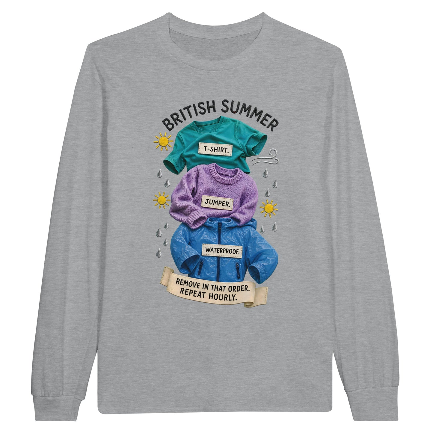 British Summer: Repeat Layers Hourly Long-Sleeve T-shirt — product view 10