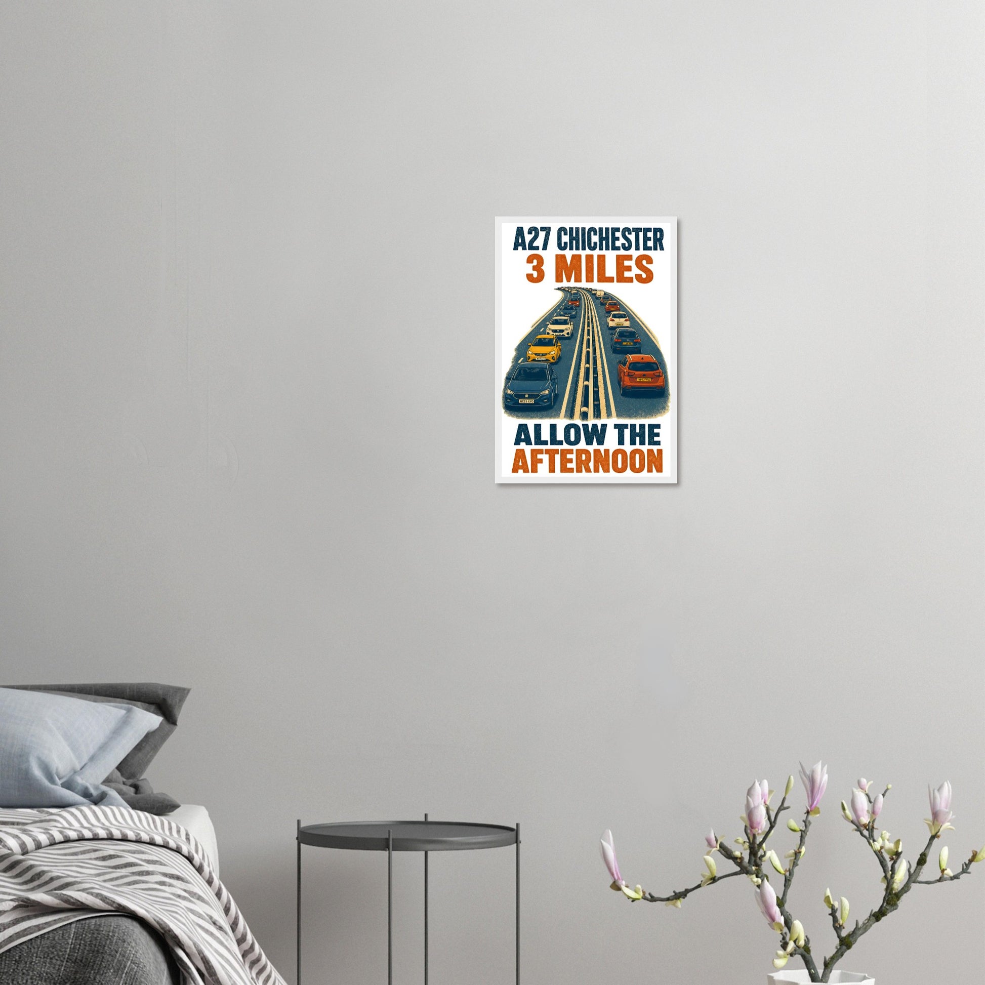 A27 Chichester – 3 Miles, Allow the Afternoon Framed Wall Art — product view 10