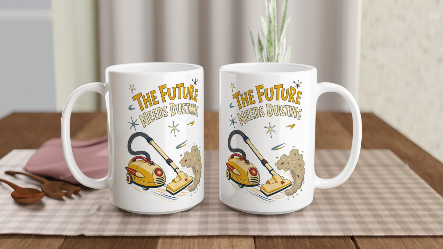The Future Needs Dusting Large Mug — product view 5