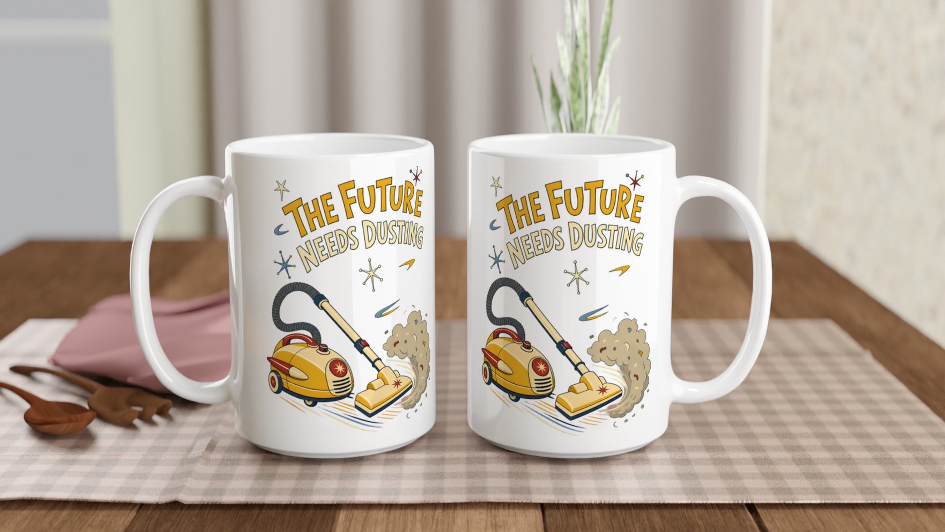 The Future Needs Dusting Large Mug — product view 5