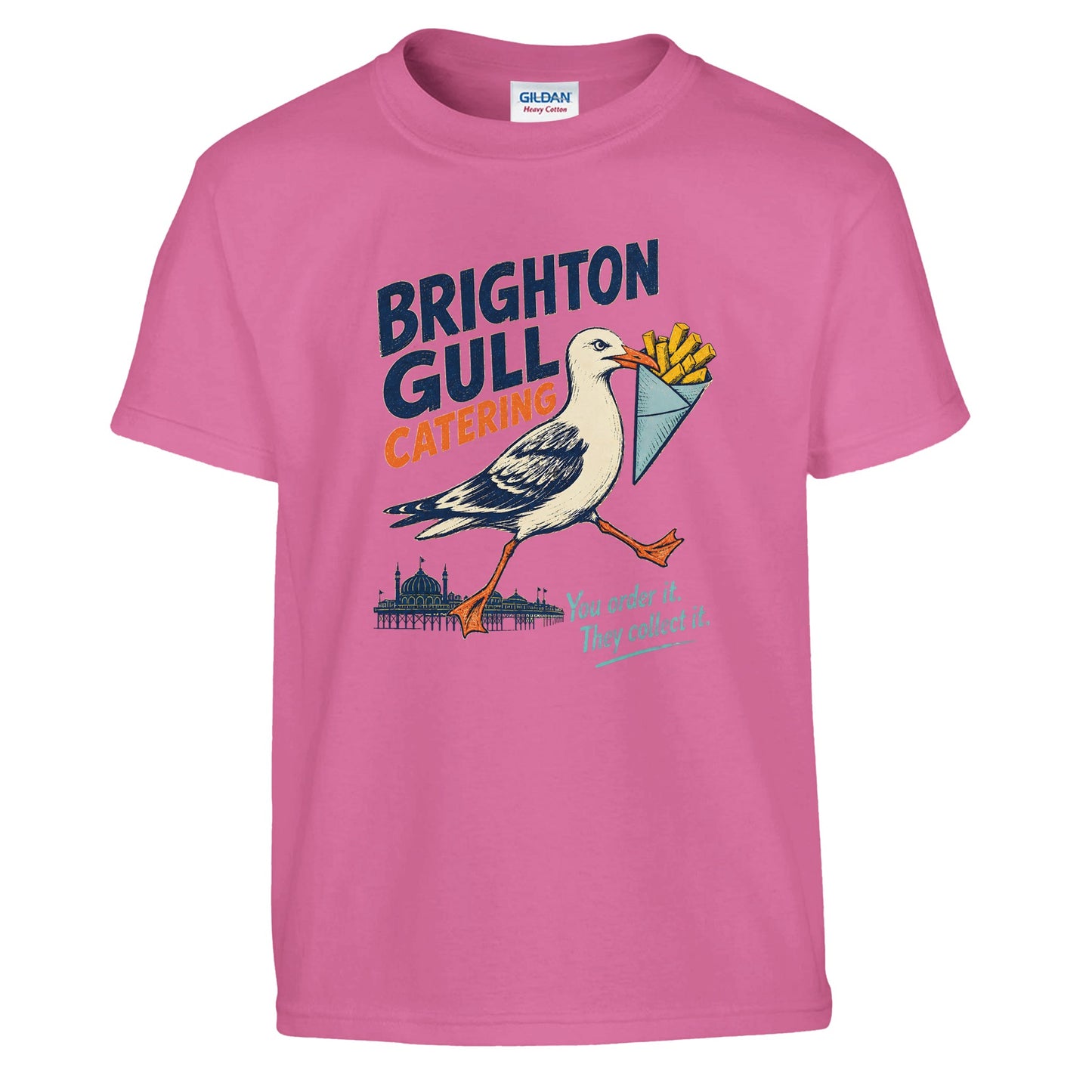 Brighton Gull Catering - You Order It, They Collect It Kids' T-shirt — product view 10