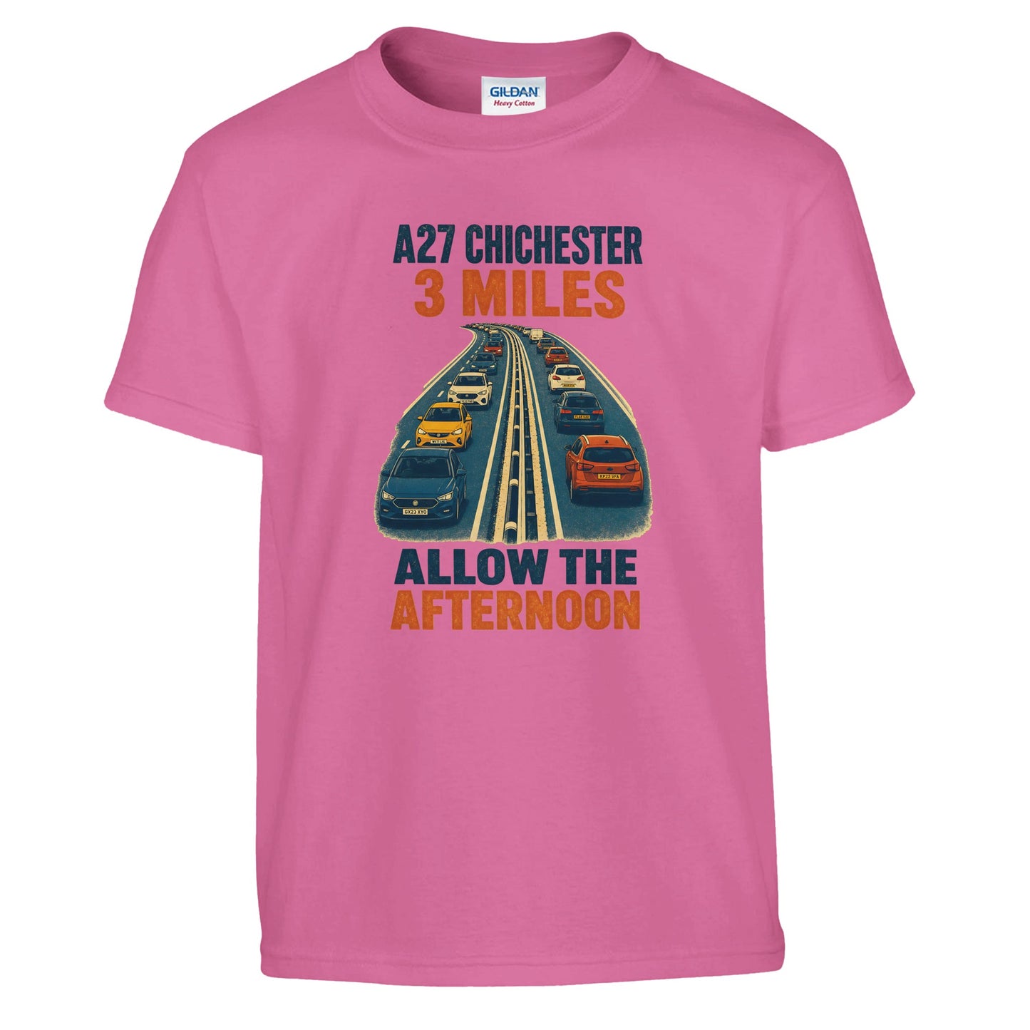 A27 Chichester – 3 Miles, Allow the Afternoon Kids' T-shirt — product view 10